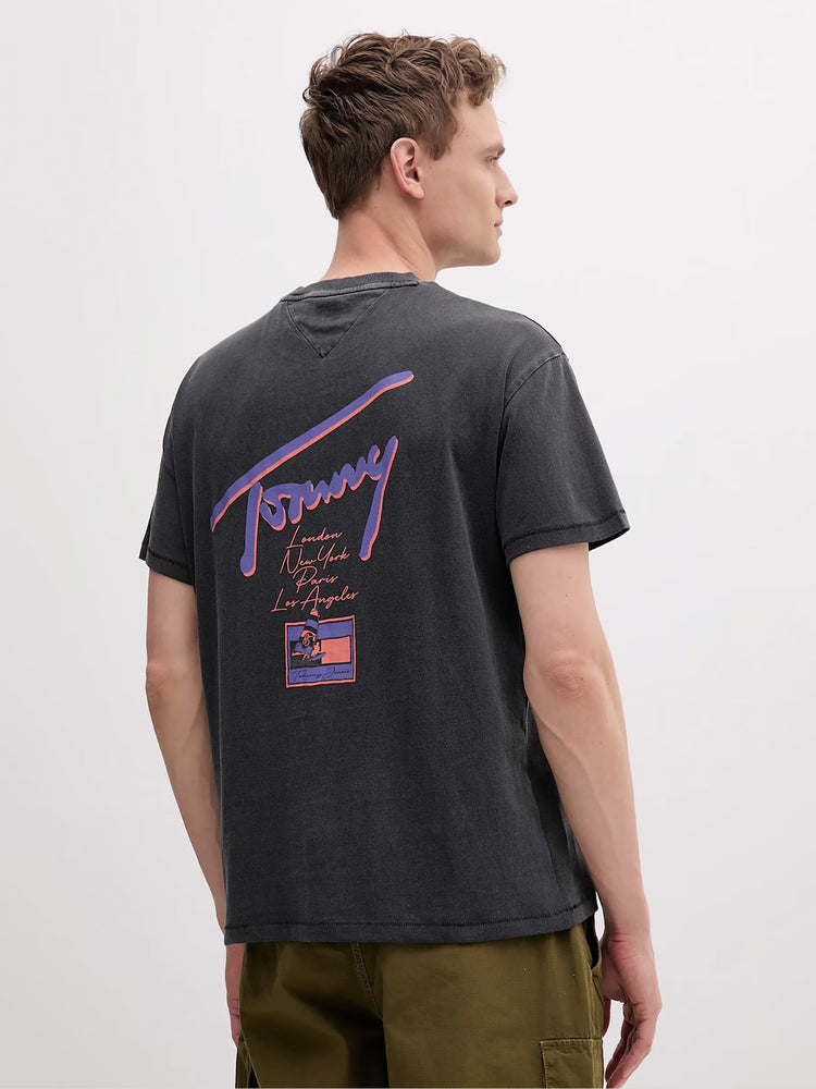 Ανδρικό t-shirt TJM RLX FADED GRAPHIC TEE EXT DM0DM20768BDS | DM0DM20768BDS