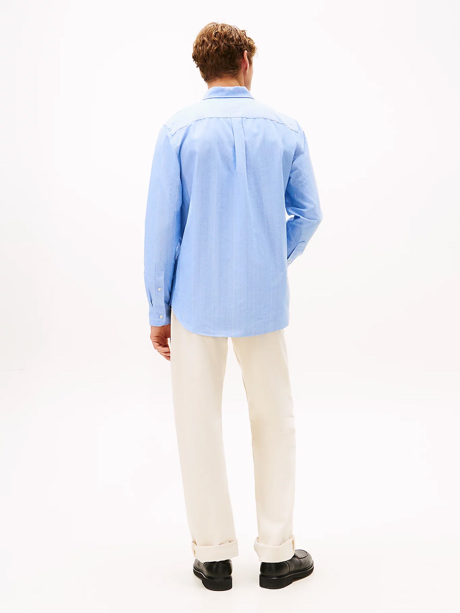 Ανδρικό πουκάμισο oxford HERITAGE OXFORD PIN STRIPE SHIRT MW0MW416940GY | MW0MW416940GY