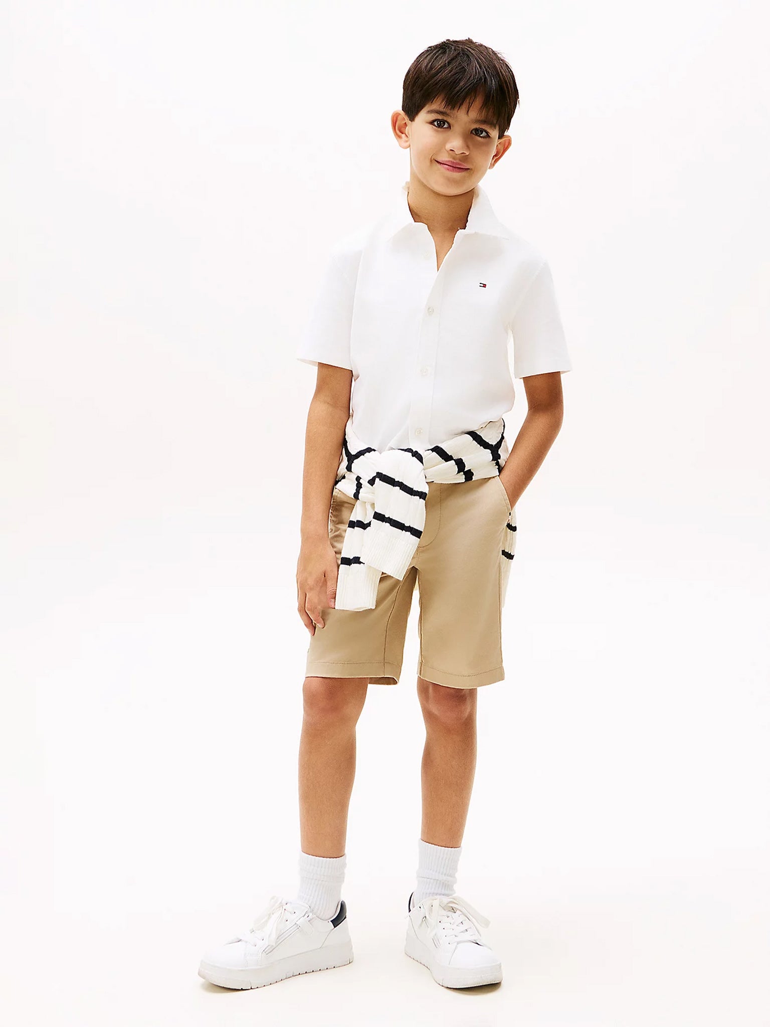 Παιδικό πουκάμισο STRETCH OXFORD SHIRT SS KB0KB09554YBR | KB0KB09554YBR