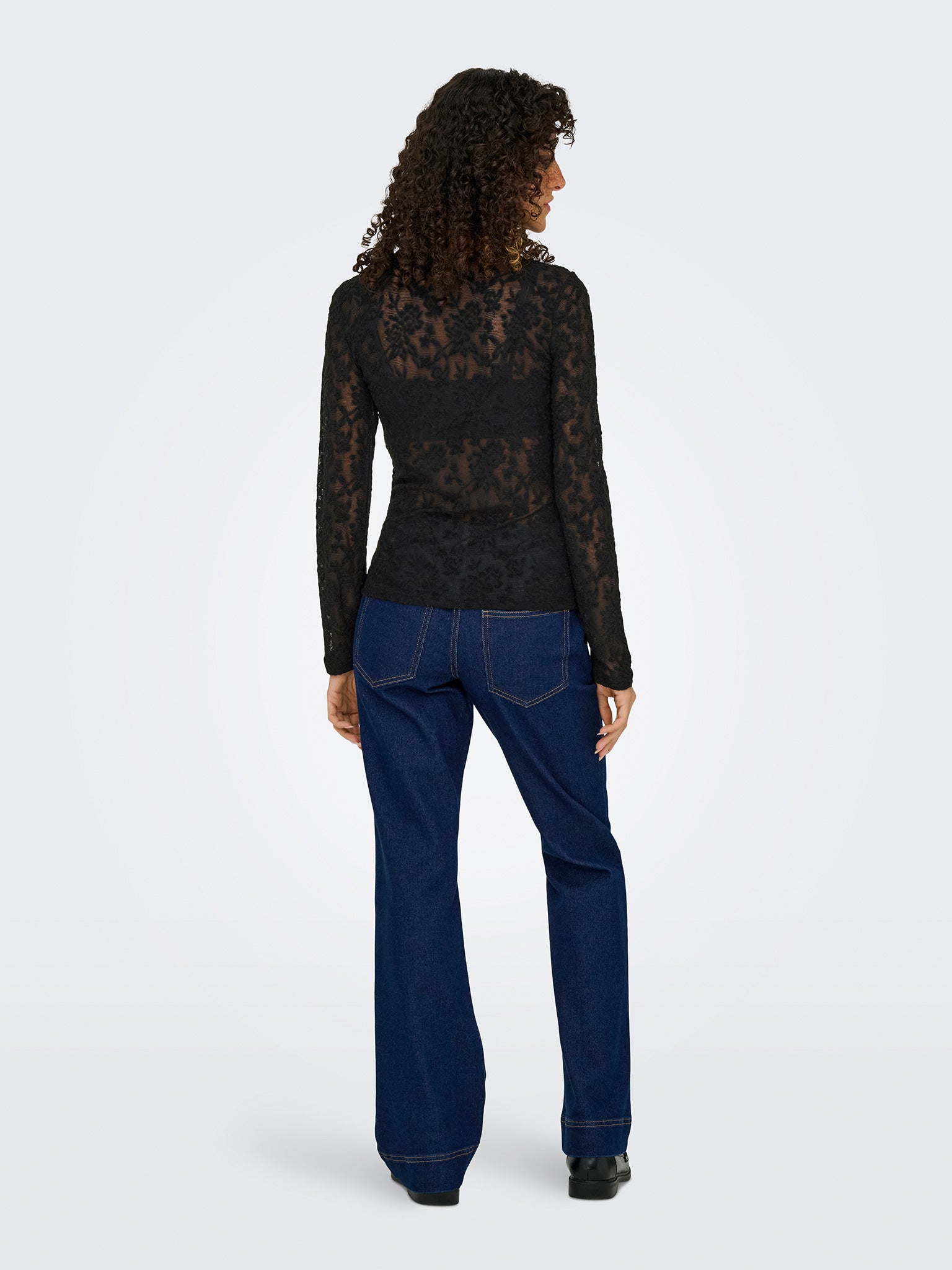 Γυναικεία μπλούζα με διαφάνεια ONLBLAISE L/S TOP JRS 15356155 | 15356155