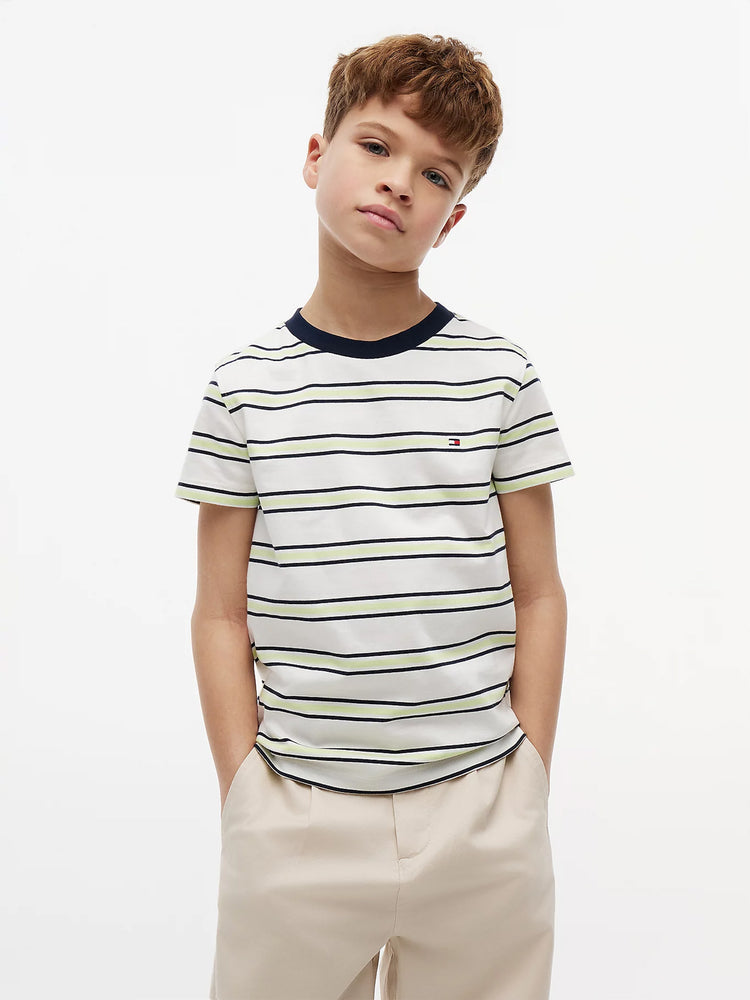 Παιδική μπλούζα ριγέ ESSENTIAL COTTON TEE S/S KB0KB068790AA | KB0KB068790AA