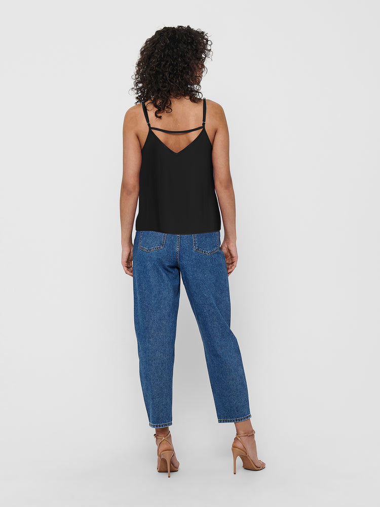 Γυναικείο top μονόχρωμο ONLNOVA LIFE VIS PARIS SINGLET WVN 15222159 | 15222159