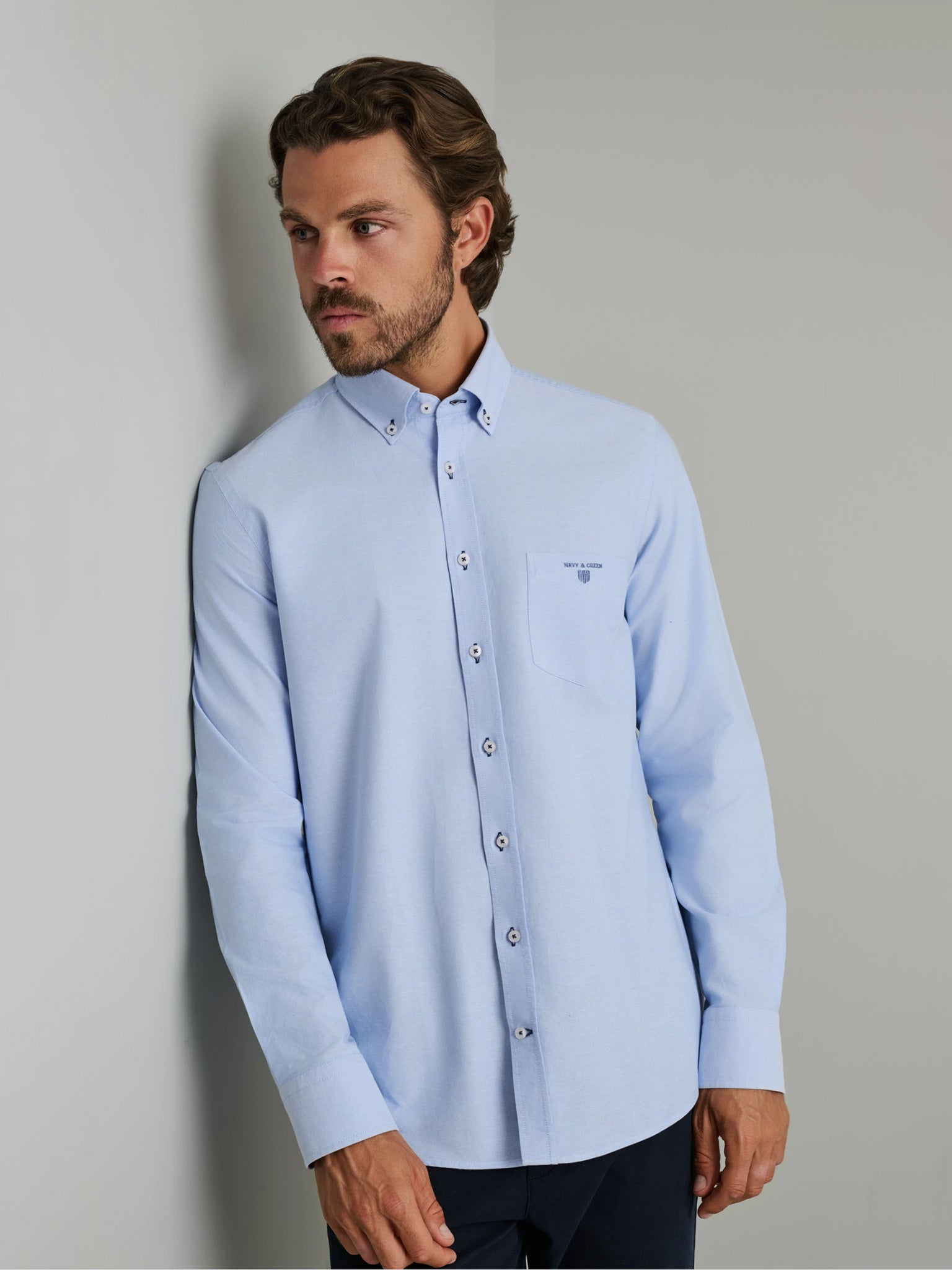 Ανδρικό πουκάμισο light blue | 24NG.KR130/1B.1