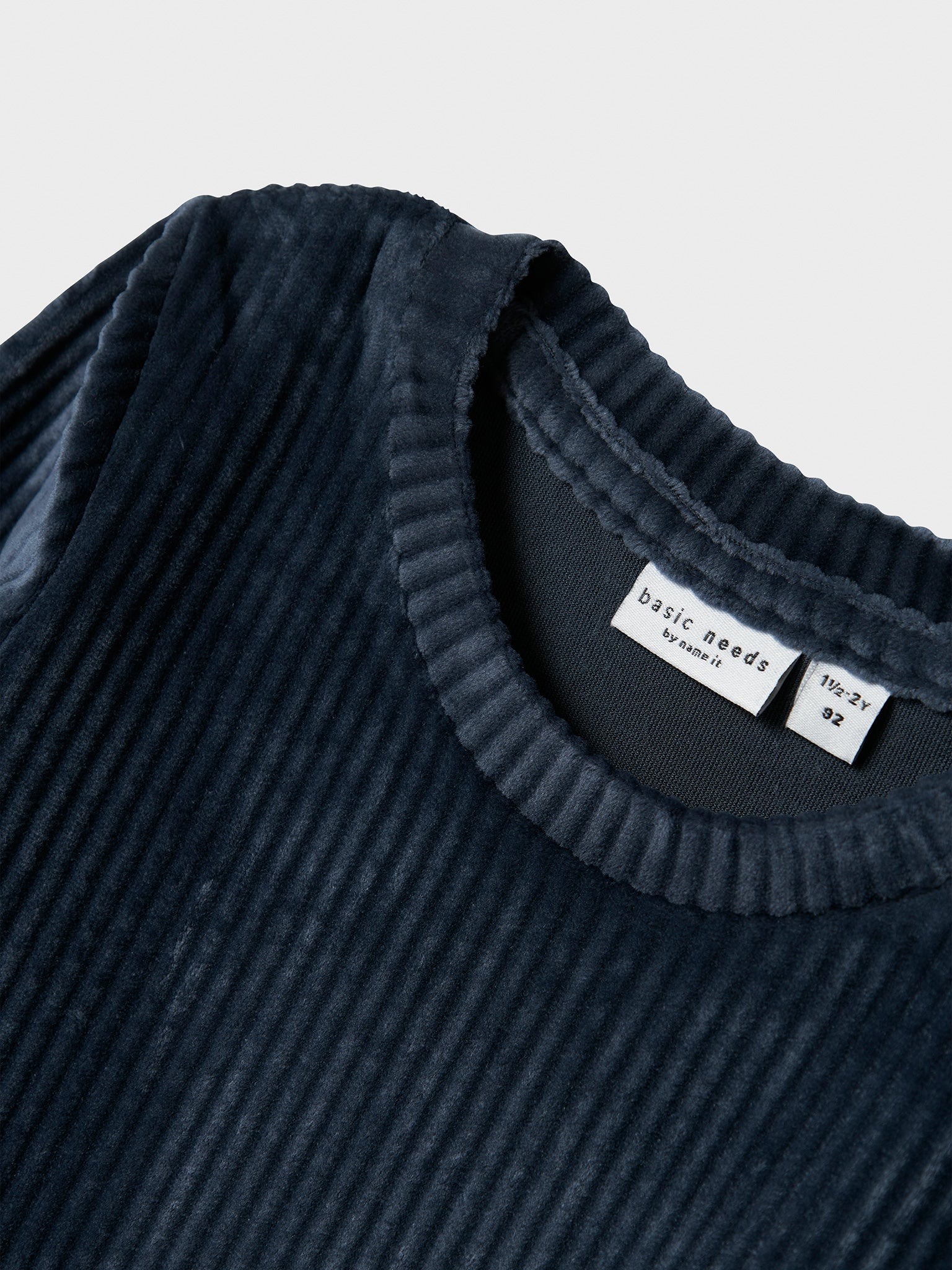 Παιδικό φόρεμα κοτλέ Navy Blazer NMFVELOA LS VELVET DRESS 13235116 | 13235116