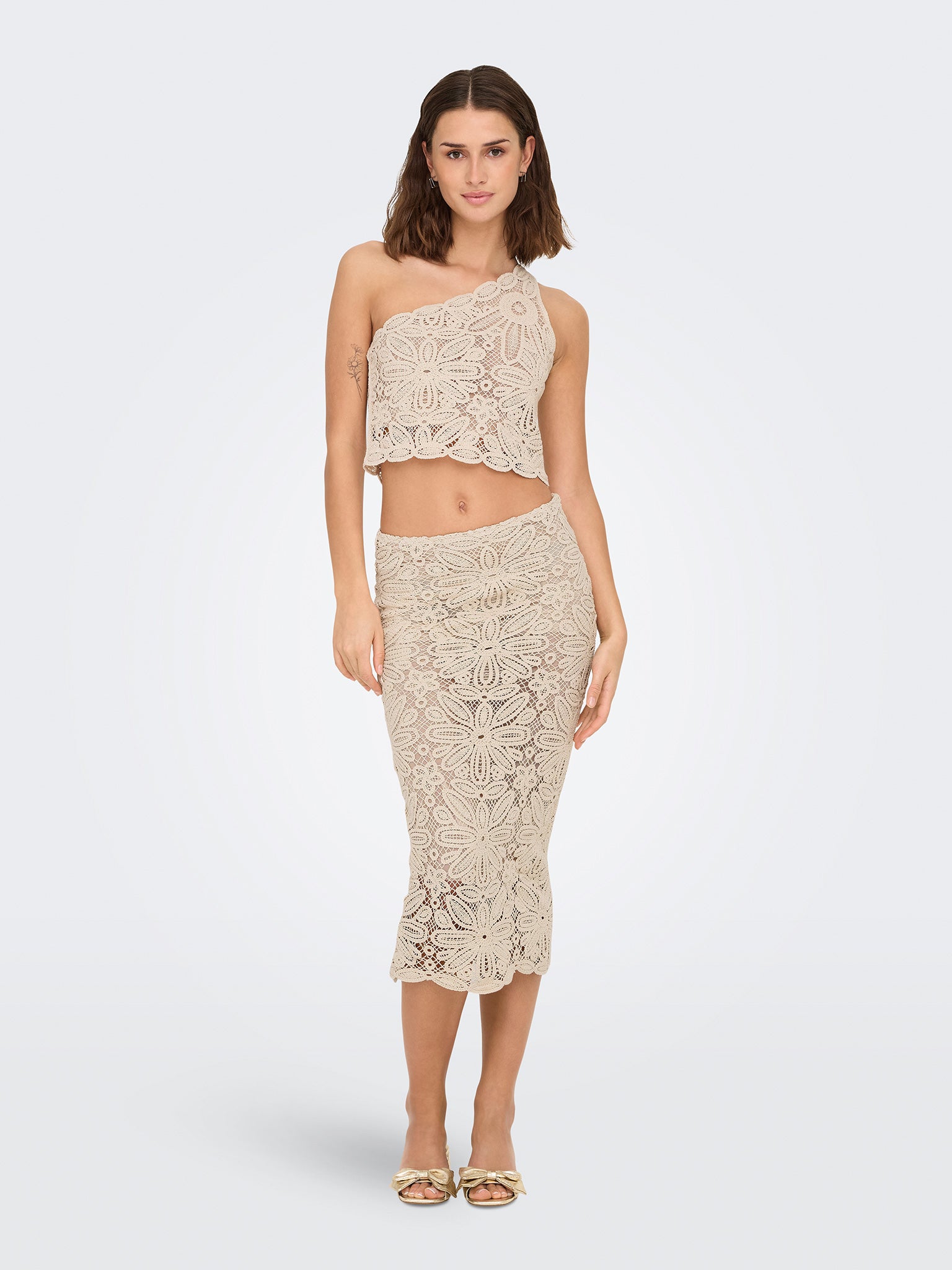 Γυναικείο top πλεκτό ONLALBERTE ONE SHOULDER SHORT TOP 15344886 | 15344886