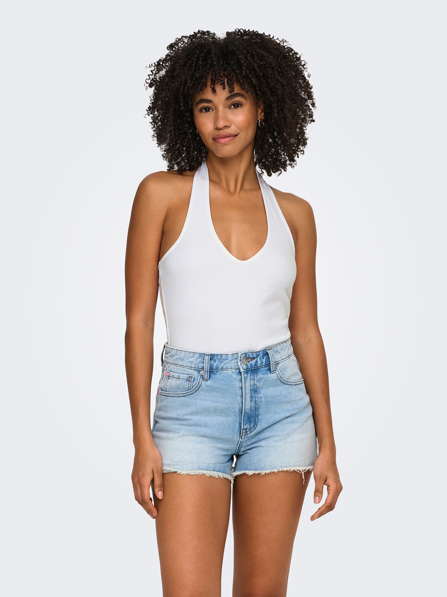 Γυναικεία μπλούζα ve γιακά ONLMALIA S/L TOP BOX JRS 15374843 | 15374843