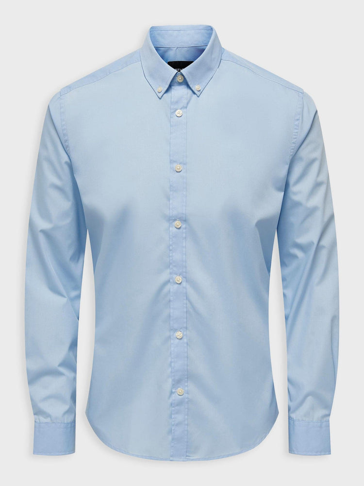 Ανδρικό πουκάμισο ONSSKY LIFE LS SLM SOLID POPLIN SHIRT 22027745 | 22027745