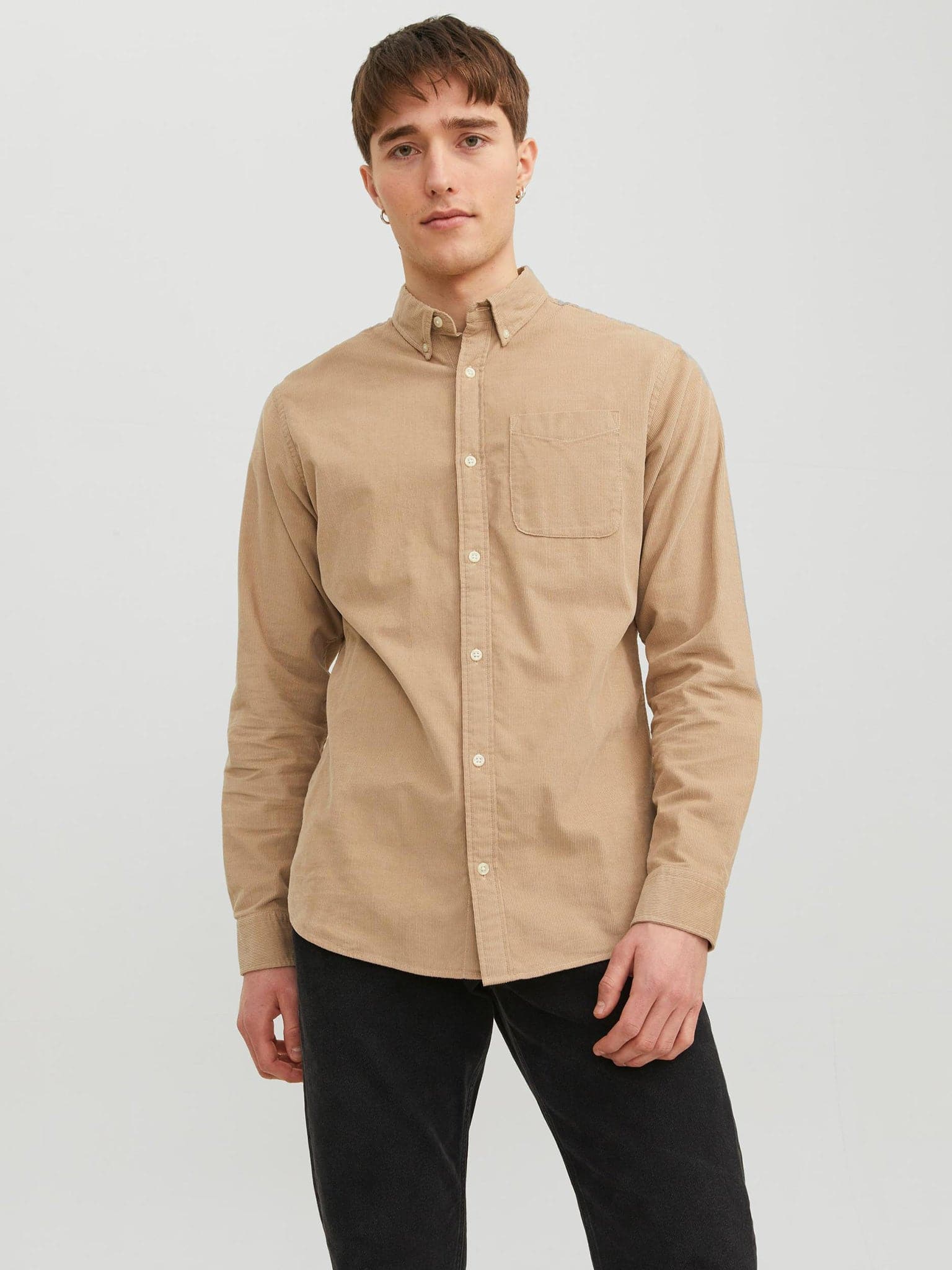 Ανδρικό πουκάμισο κοτλέ JJECLASSIC CORD SHIRT 12235981 | 12235981