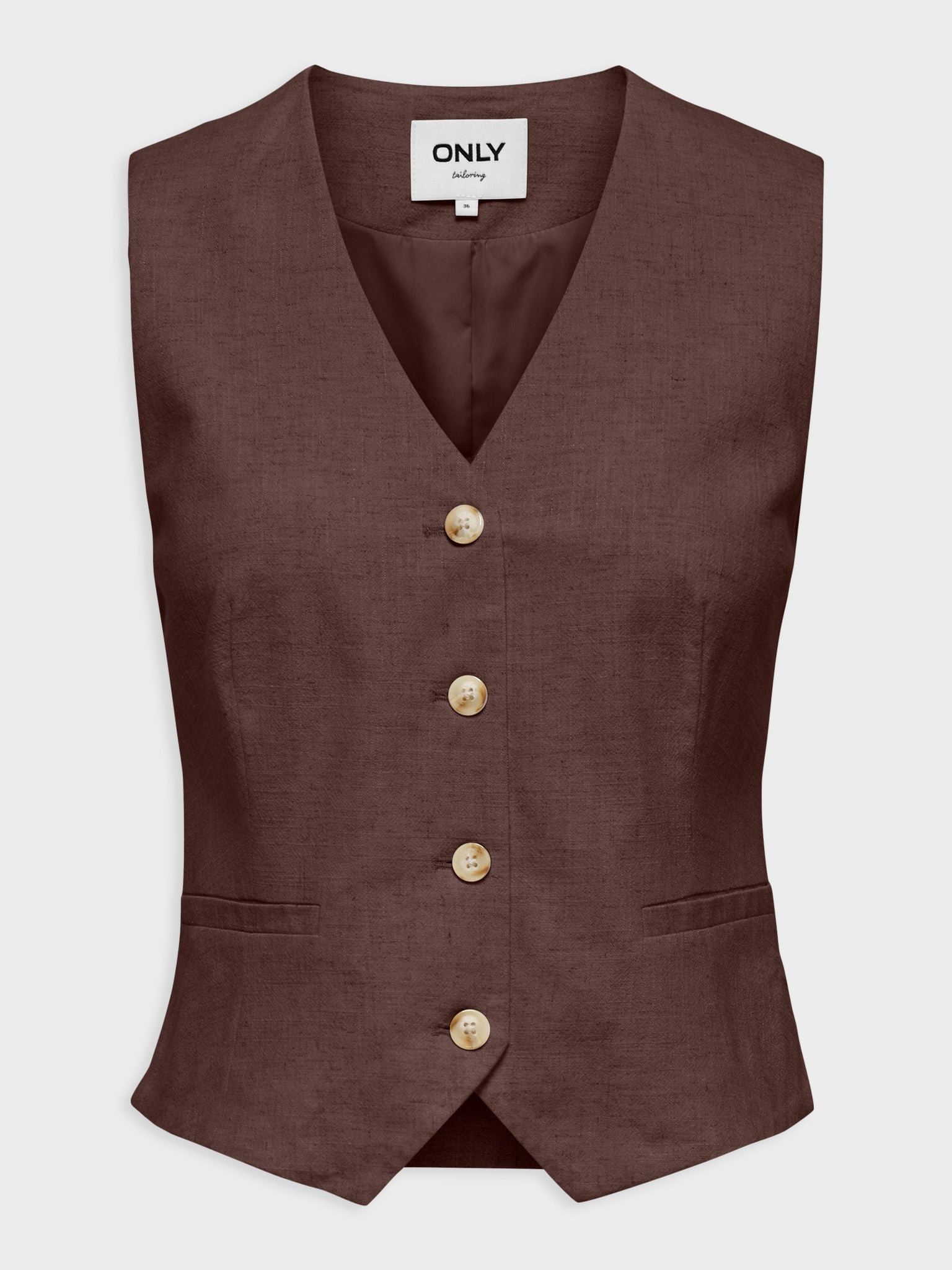 Γυναικείο γιλέκο λινό ONLSIESTA S/L LINEN BL VEST TLR 15374221 | 15374221