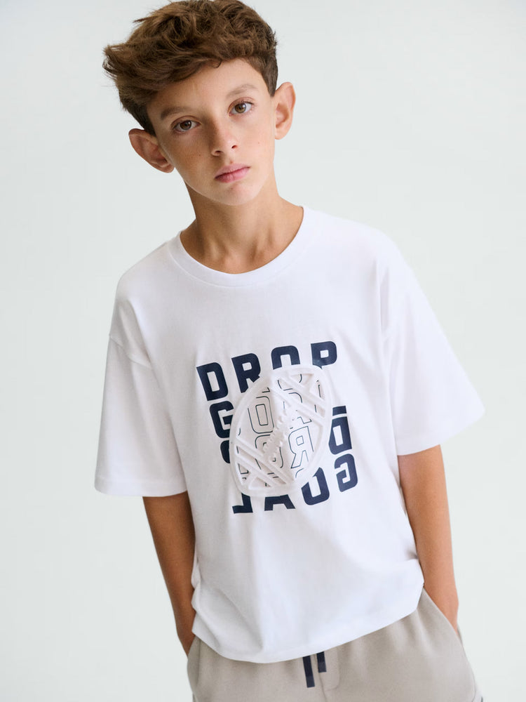 Εφηβική μπλούζα ανάγλυφη | 26-06037-034