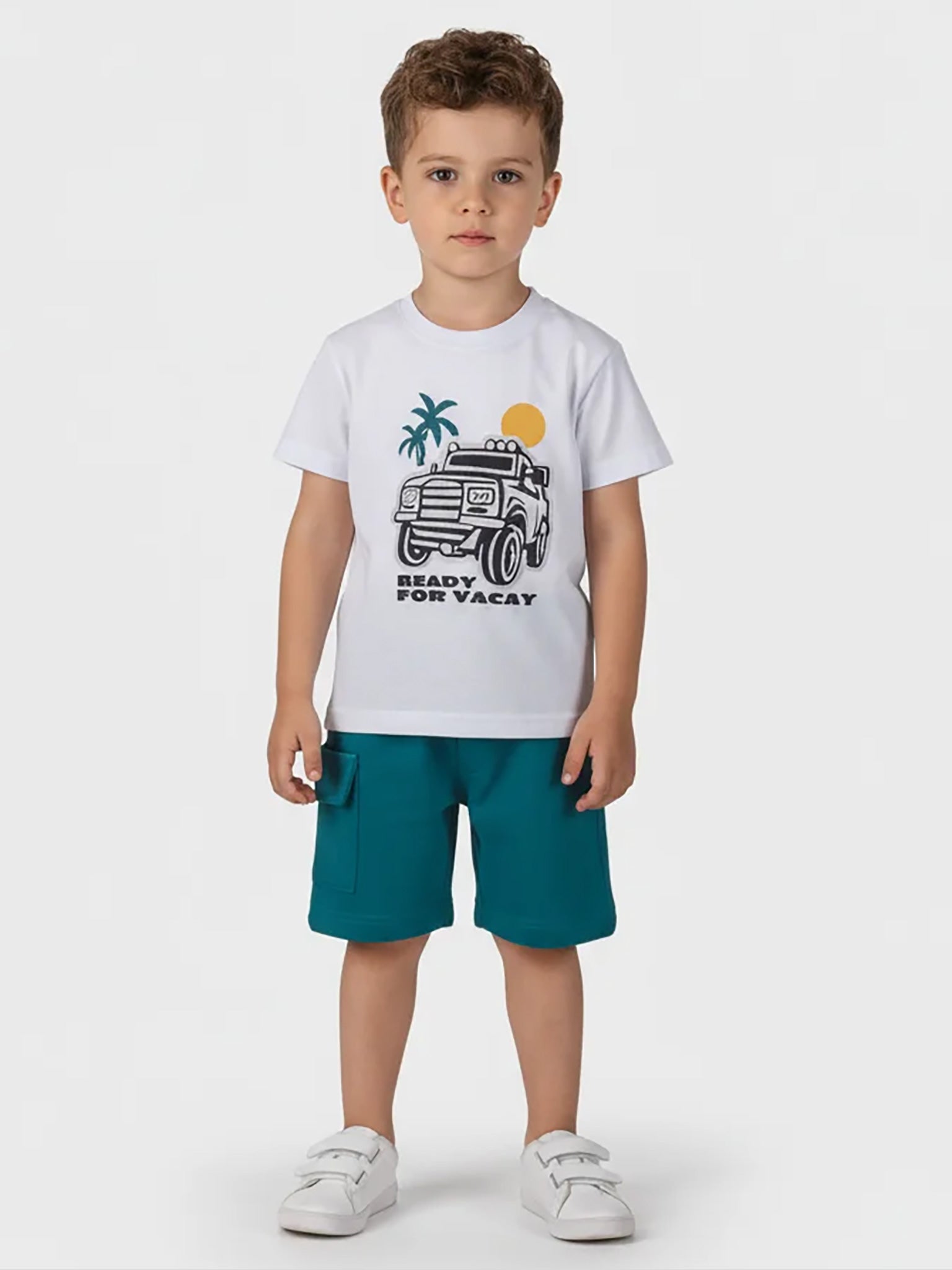 Παιδικό σύνολο με βερμούδα cargo | 2612134