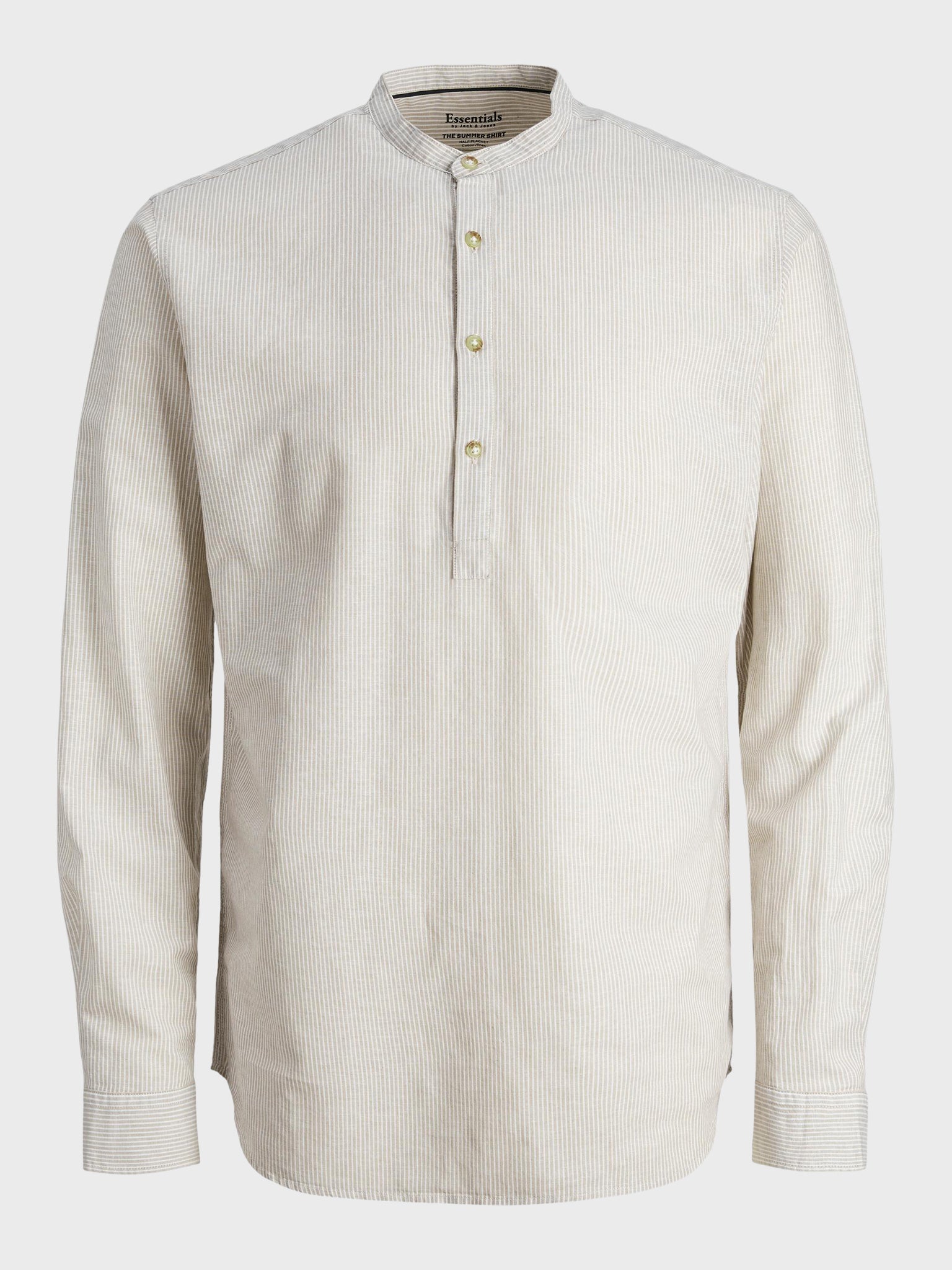 Ανδρικό πουκάμισο λινό JJESUMMER TUNIC LINEN BLEND SHIRT LS SN 12248410 | 12248410