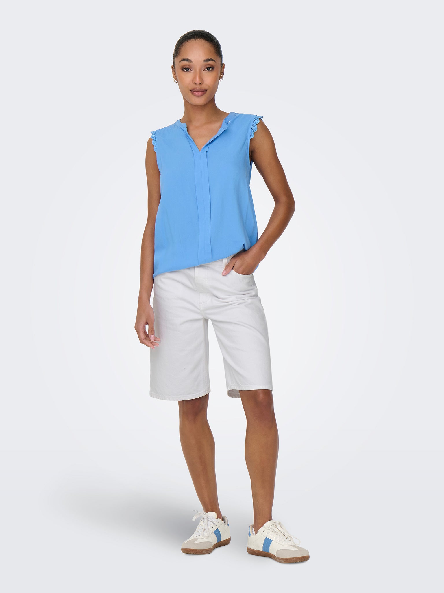 Γυναικείο σορτς τζιν ONLSONNY HW WIDE DNM SHORTS NOOS 15256709 | 15256709