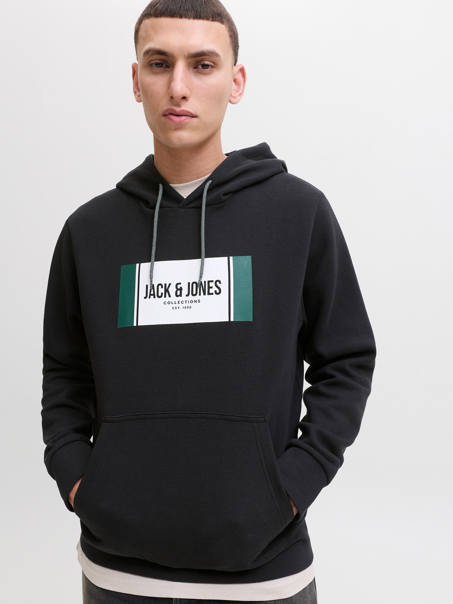 Ανδρική μπλούζα φούτερ JJHAYATO SWEAT HOOD BTS 12278614 | 12278614