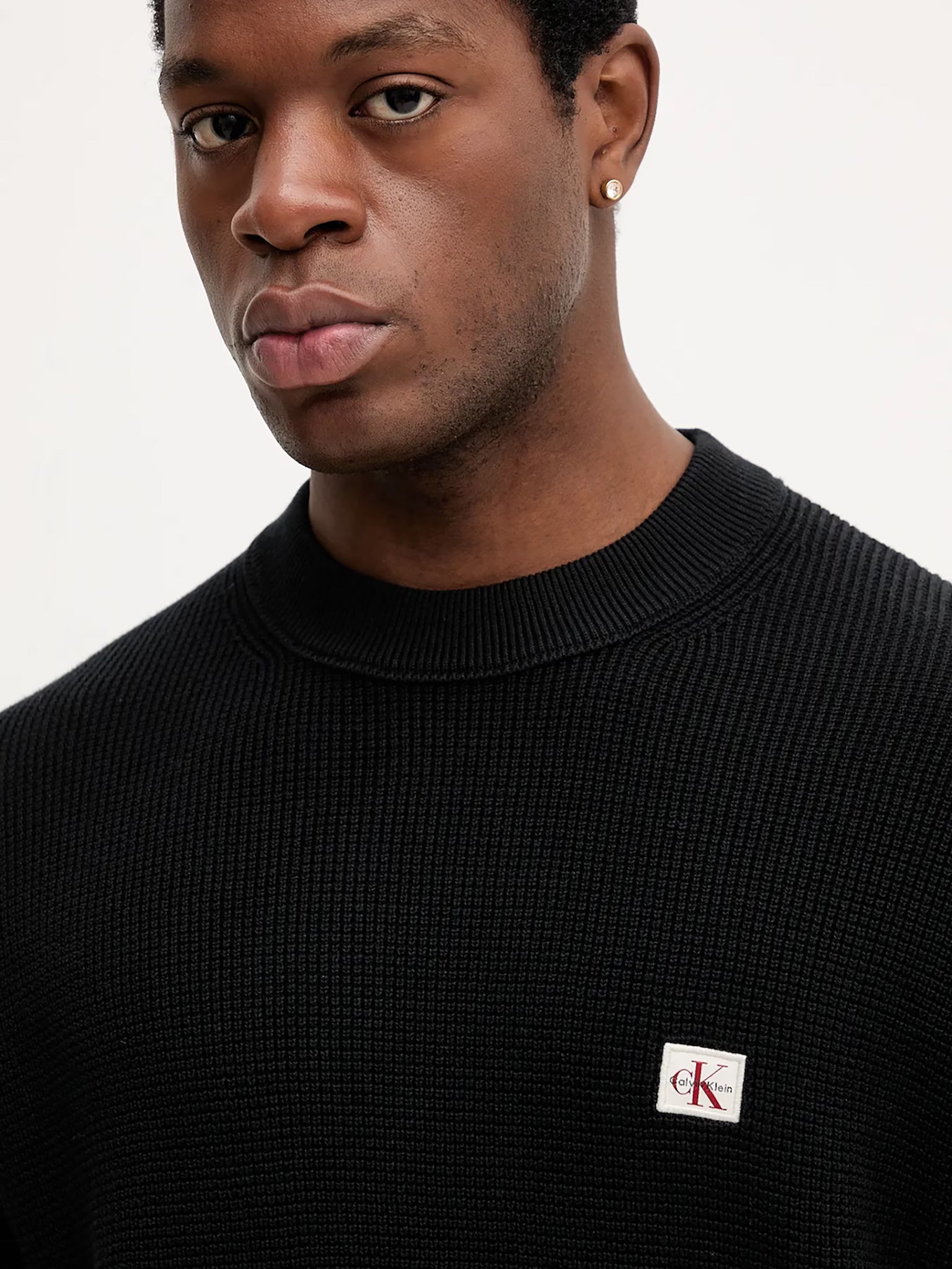 Ανδρική μπλούζα πλεκτή LS EZ COTTON WAFFLE CRWNK SWTR LV04RD313GUB1 | LV04RD313GUB1