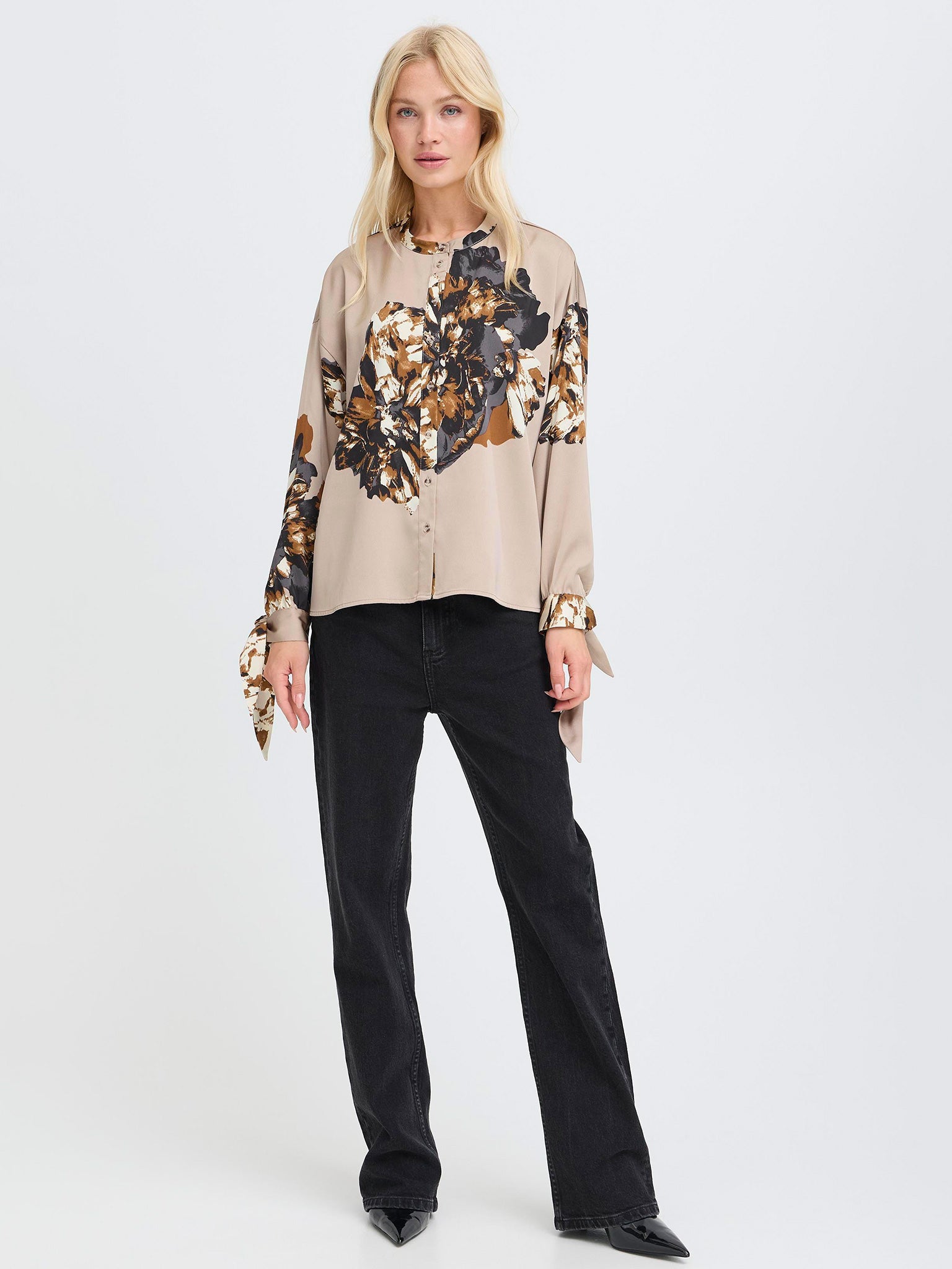 Γυναικεία μπλούζα με κουμπιά BYJANNIKE BOW SHIRT 20818132 | 20818132