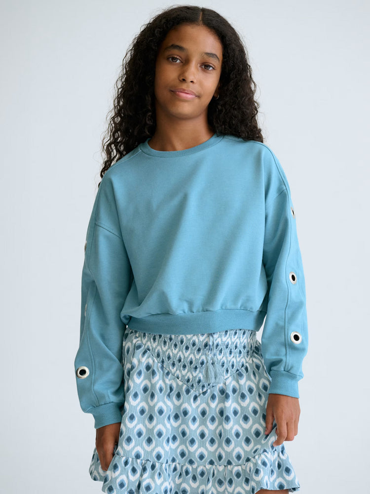 Εφηβική μπλούζα φούτερ | 26-06401-079