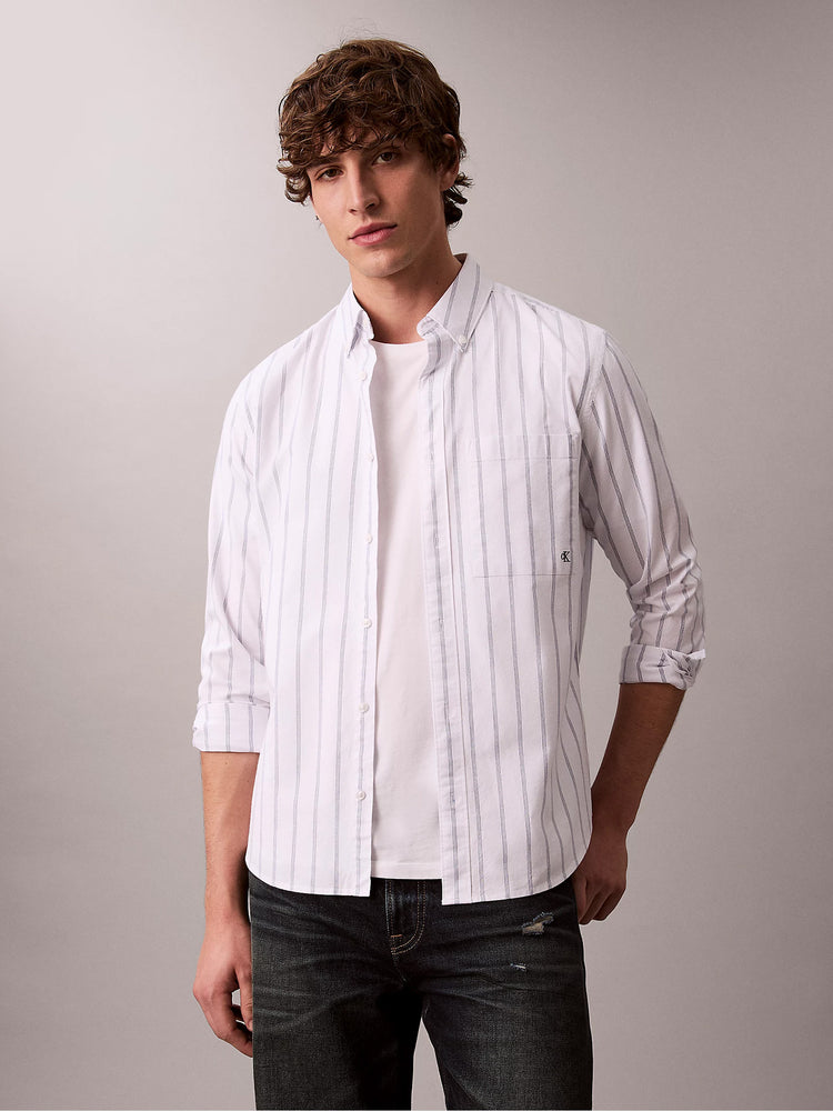 Ανδρικό πουκάμισο ριγέ LS STRIPE OXFORD CLASSIC SHIRT LV04RE113GYAA | LV04RE113GYAA