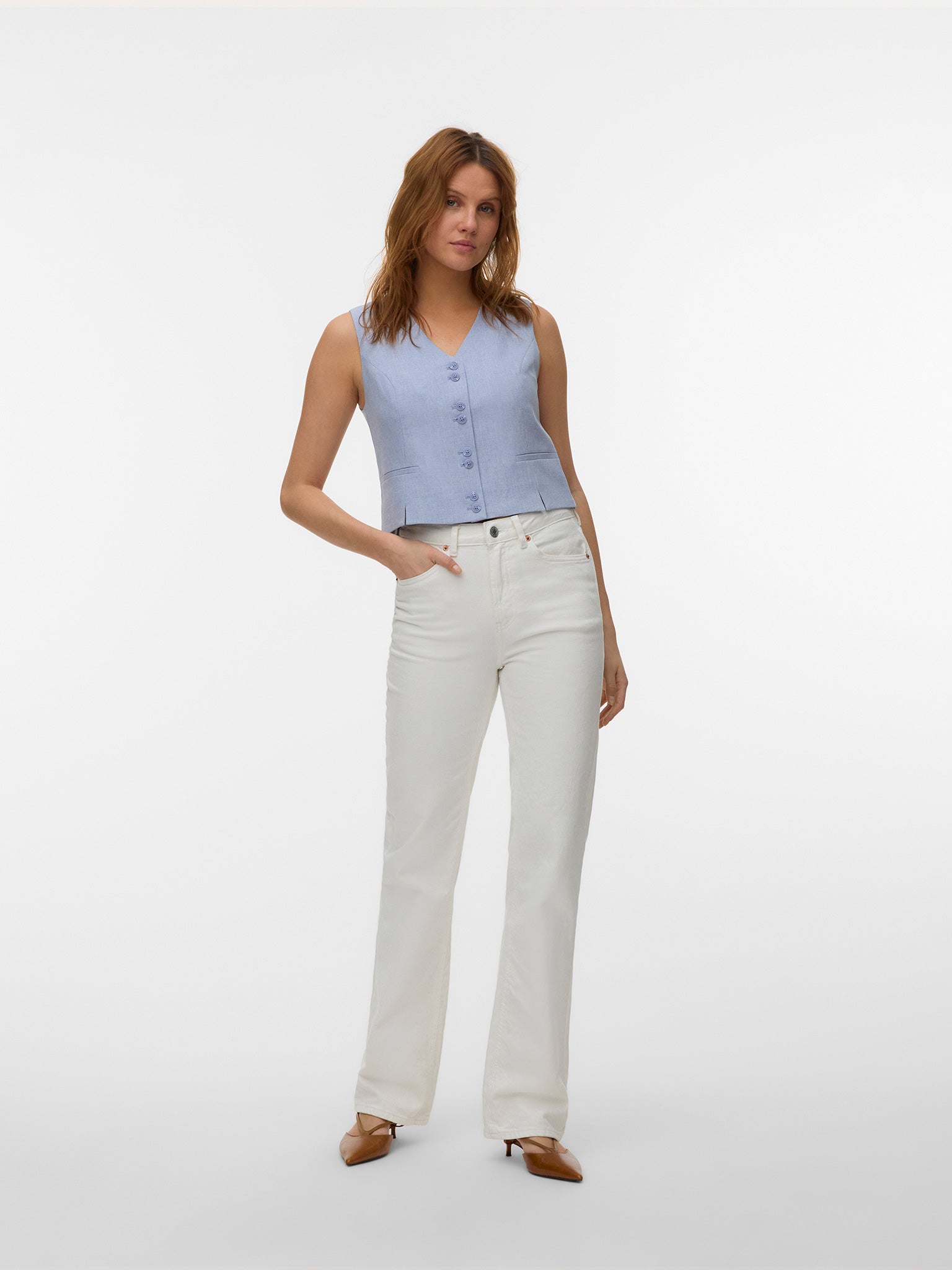 Γυναικείο γιλέκο infinity VMCASSIDY SL SLIT WAISTCOAT 10346070 | 10346070