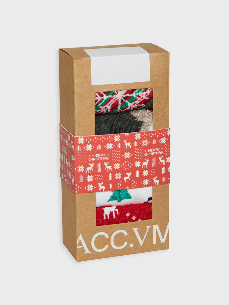 Γυναικείες κάλτσες σετ 4 τεμ VMELF SOCKS GIFTBOX XMAS 10274034 | 10274034