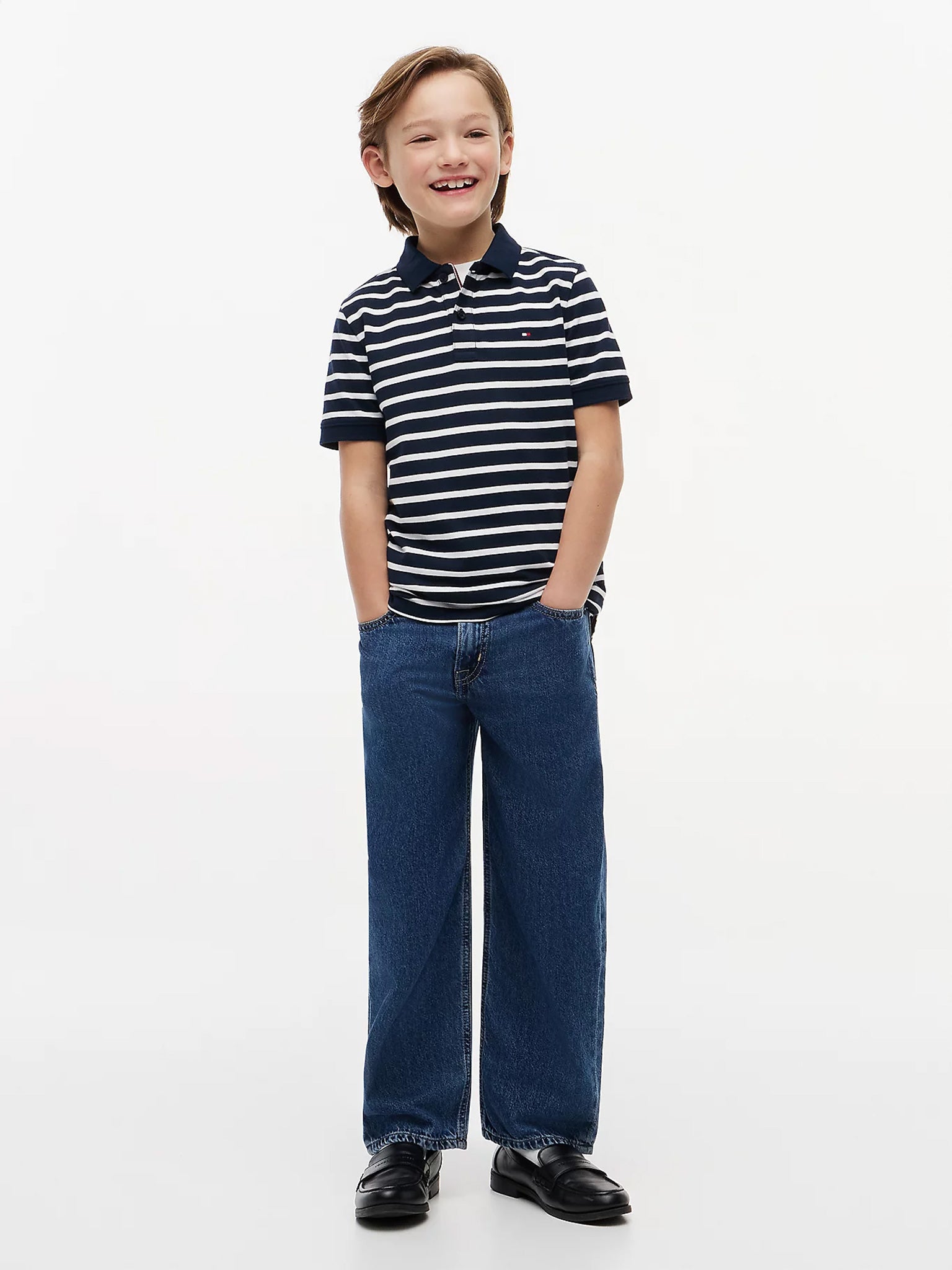 Παιδικό polo ριγέ navy FLAG POLO S/S KB0KB091030A5 | KB0KB091030A5