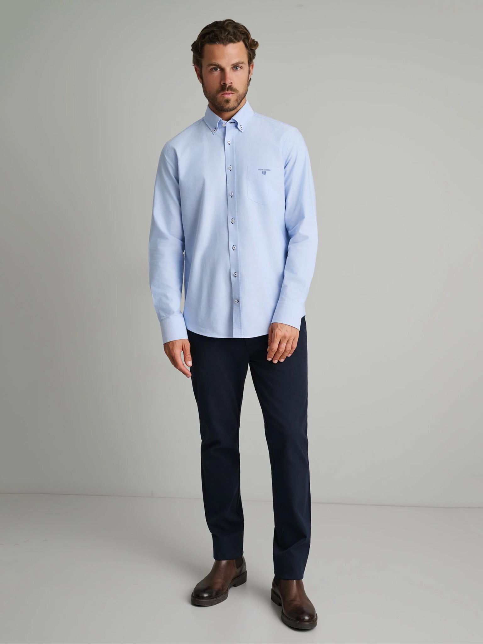 Ανδρικό πουκάμισο light blue | 24NG.KR130/1B.1