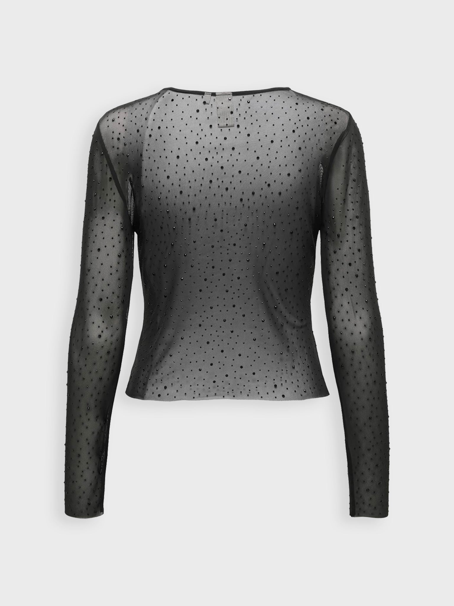 Γυναικεία μπλούζα διάφανη ONLSIVAL RHINESTONE LIFE LS TOP WVN 15331787 | 15331787