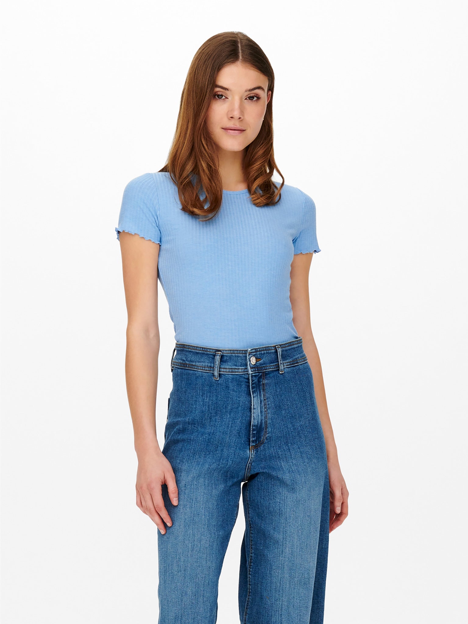 Γυναικεία μπλούζα crop ριπ ONLEMMA S/S SHORT TOP NOOS JRS 15201206 | 15201206