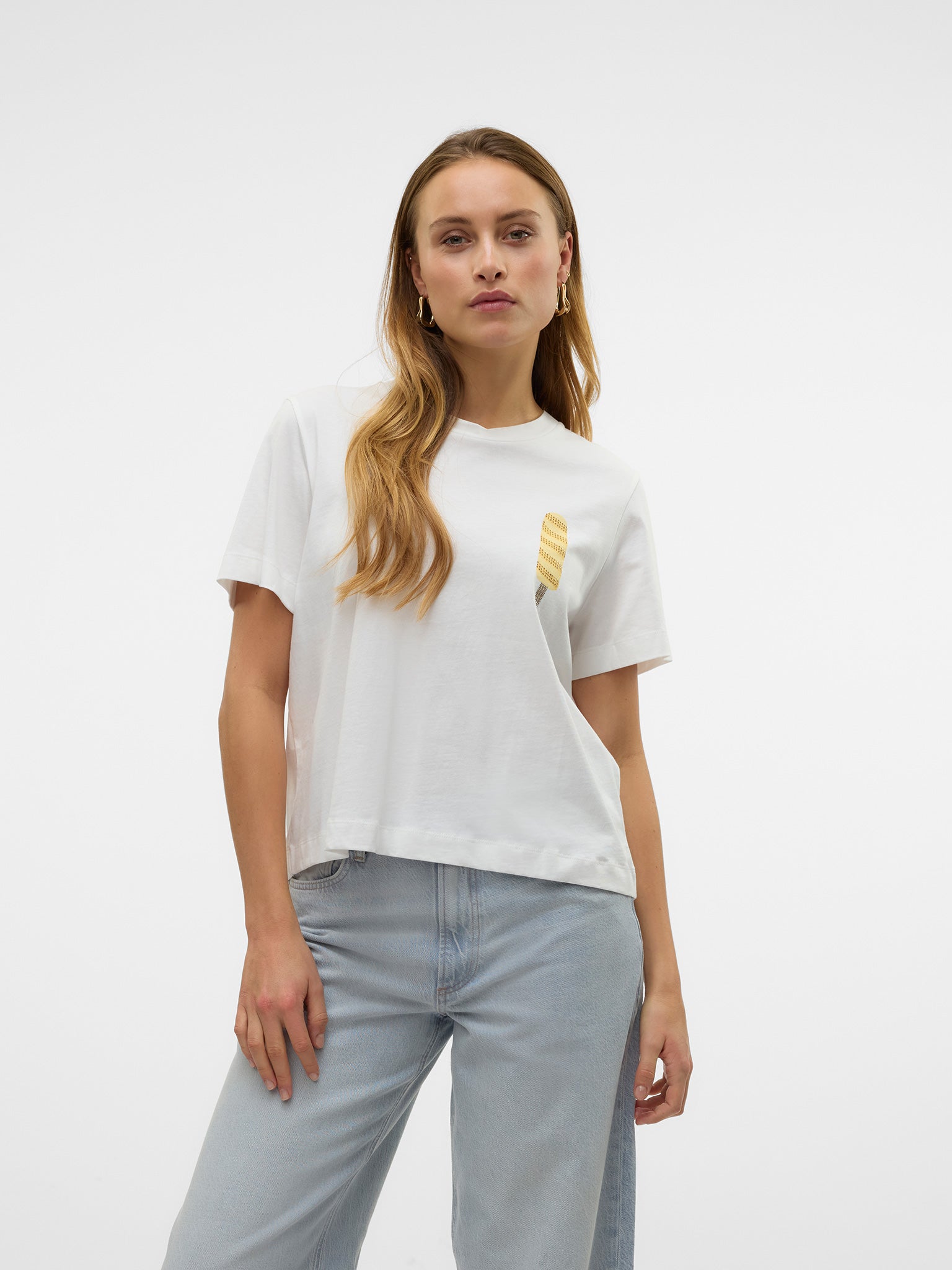 Γυναικείο t-shirt ice cream VMBERTA METTE SS TOP BOX JRS 10328168 | 10328168
