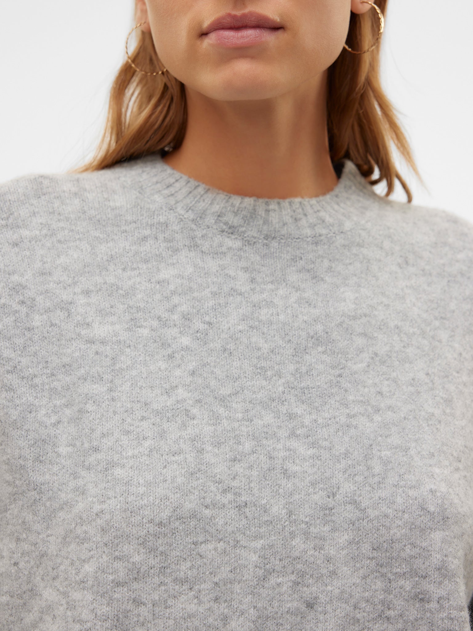 Γυναικεία μπλούζα πλεκτή VMBOOM LS O-NECK PULLOVER GA NOOS 10320463 | 10320463