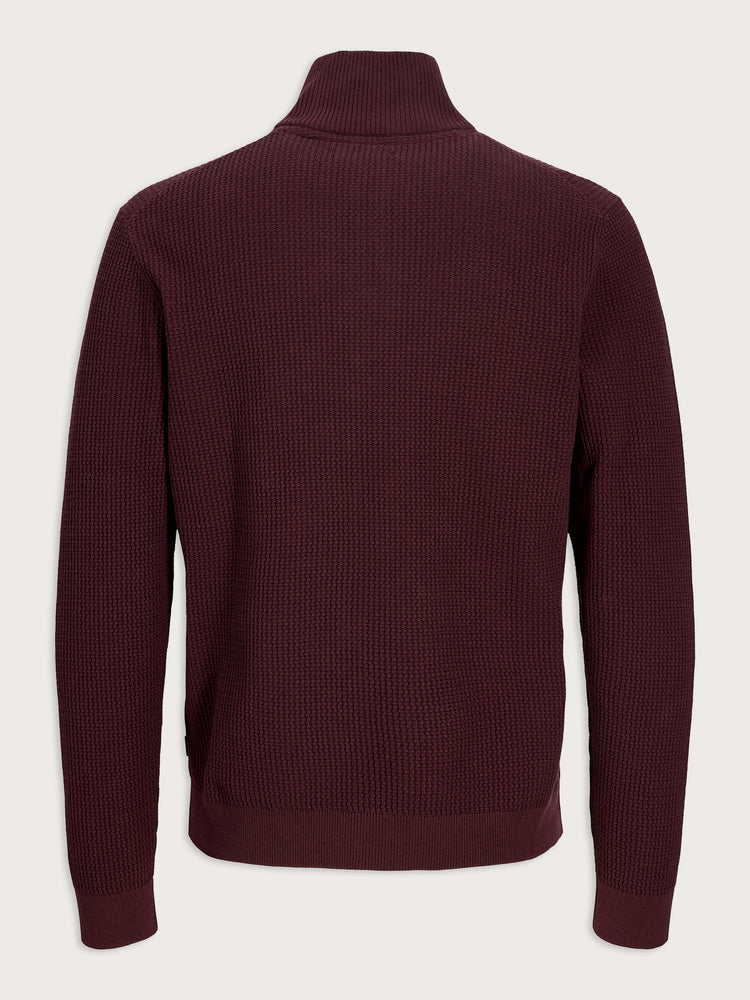Ανδρική μπλούζα πλεκτή JPRBLUSTANLEY KNIT HALF ZIP 12305683 | 12305683