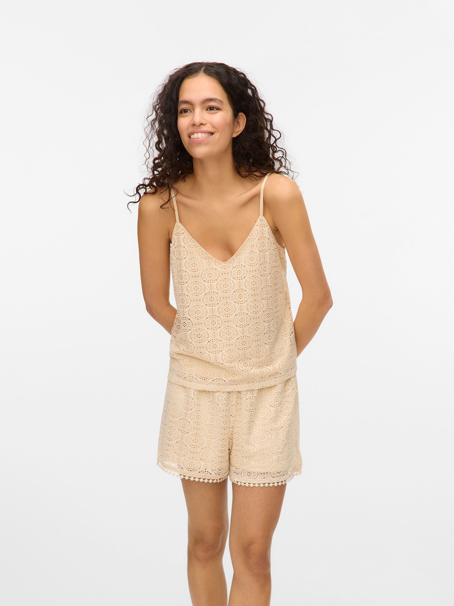 Γυναικείο top με κέντημα VMMAYA V-NECK SINGLET TOP JRS 10325031 | 10325031