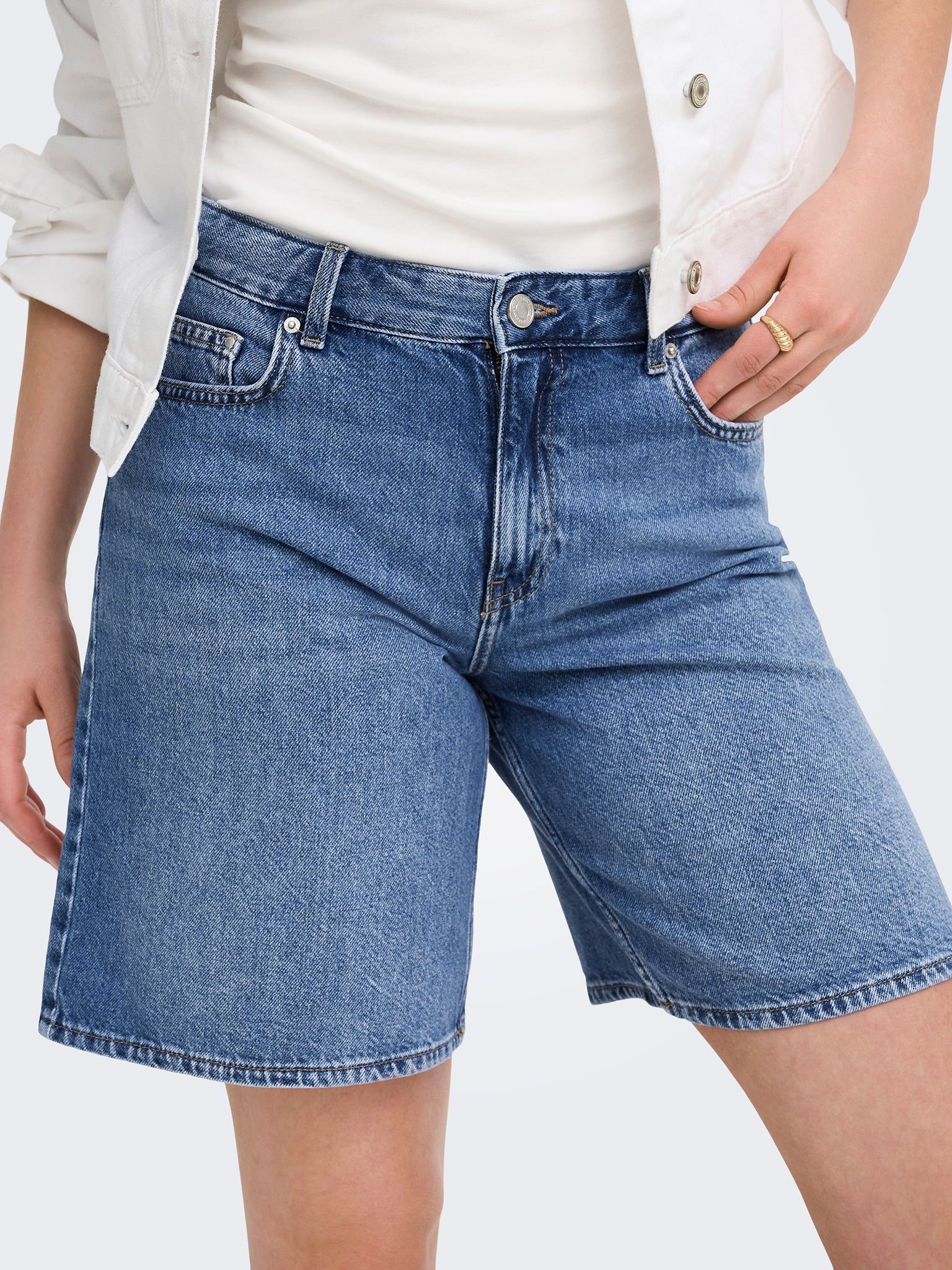 Γυναικείο σορτς τζιν medium Blue ONLLUMI MW MOM SHORTS DNM 15344963 | 15344963