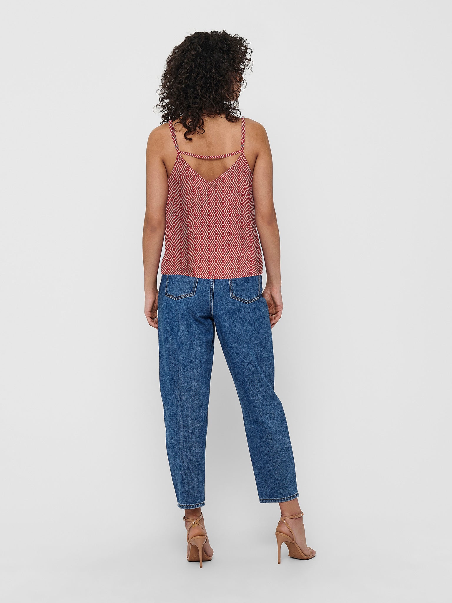 Γυναικείο top εμπριμέ ONLNOVA LIFE VIS PARIS SINGLET 15222159 | 15222159