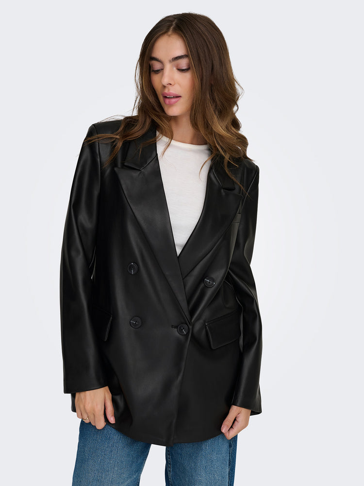 Γυναικείο blazer δερματίνη ONLKAJA FAUX LEATHER LIFE BLAZER 15348943 | 15348943