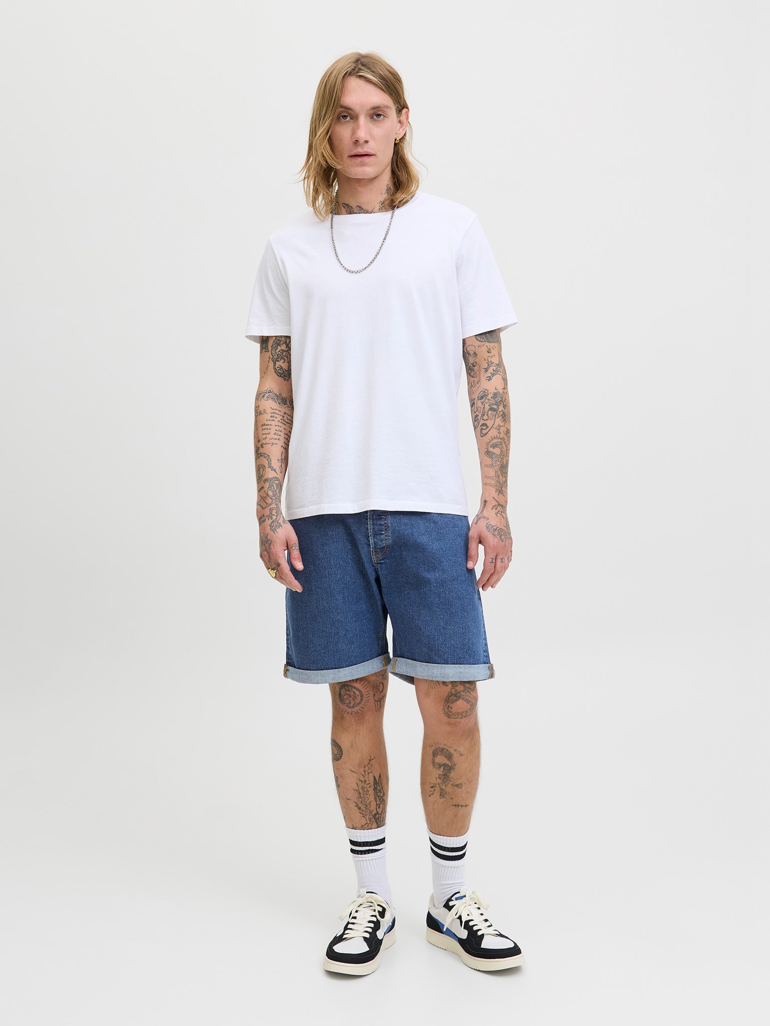 Ανδρική βερμούδα τζιν JJIRICK JJBASIC SHORTS AT 12269499 | 12269499