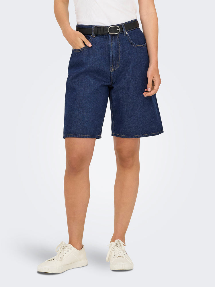 Γυναικεία βερμούδα τζιν dark blue ONLHOPE HW WIDE LEG SHORTS DNM BOX 15357915 | 15357915