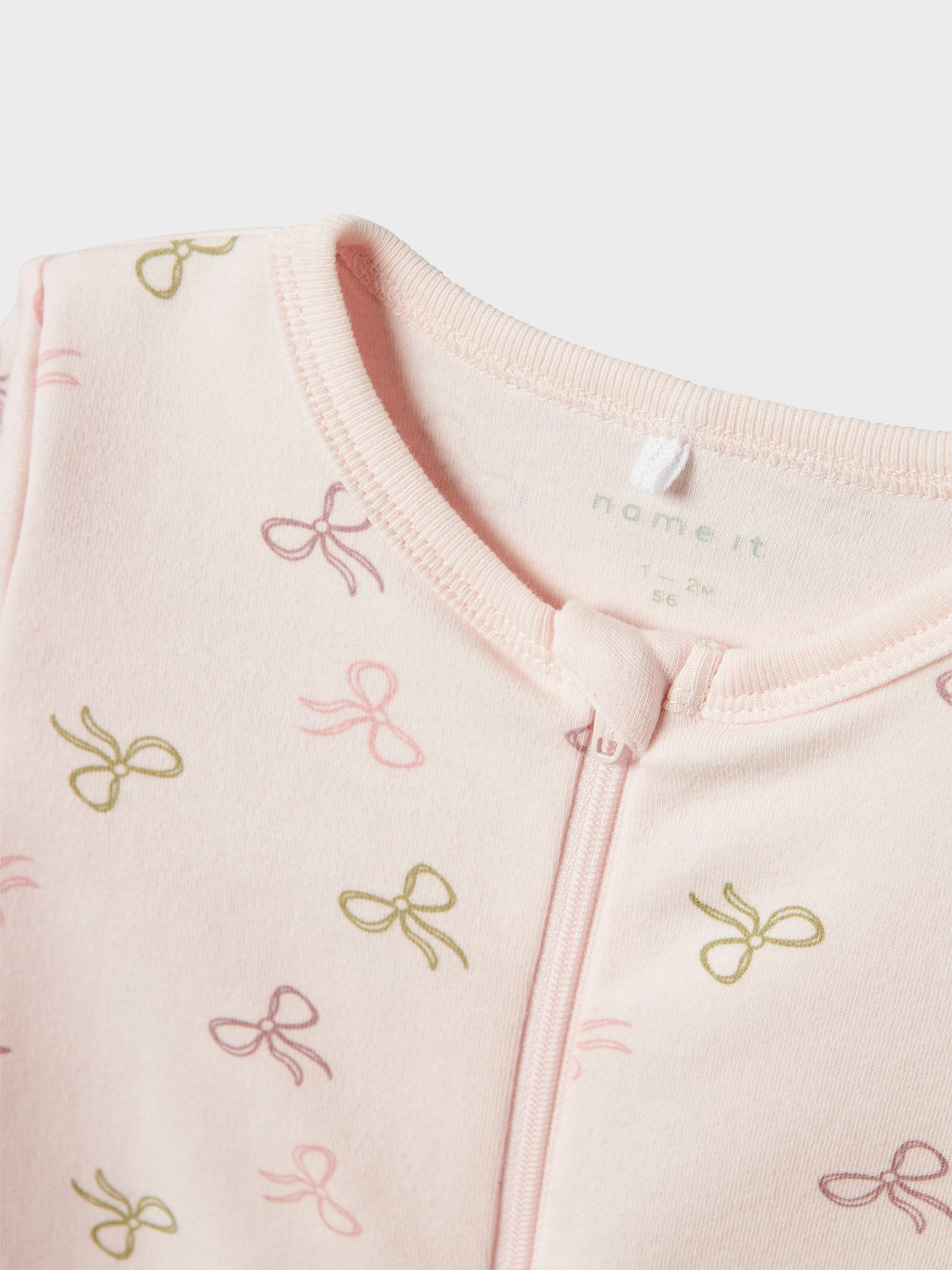 Βρεφικά φορμάκια σετ 2 τεμ NBFNIGHTSUIT 2P ZIP FF PINK BOW NOOS 13240985 | 13240985