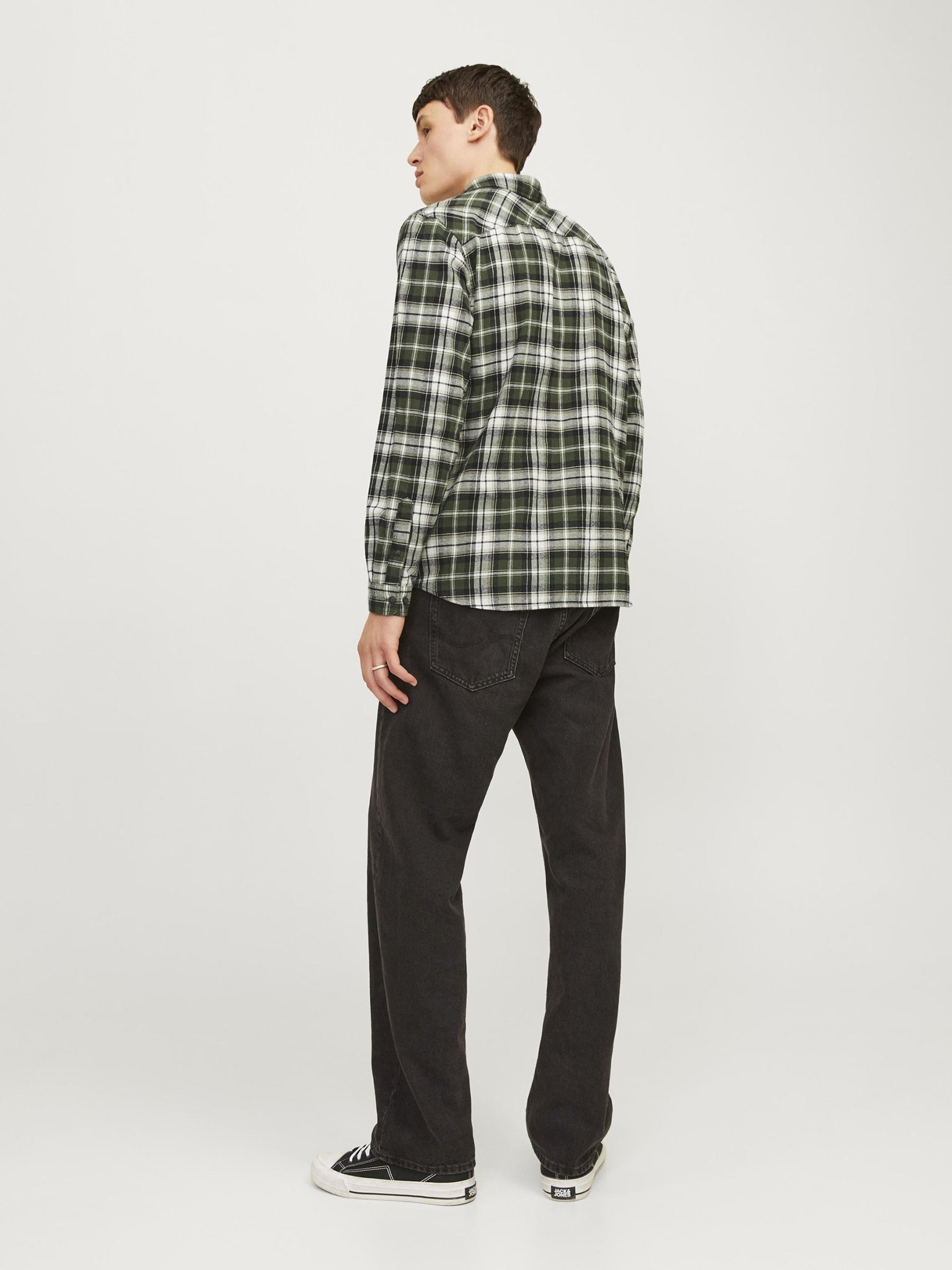 Ανδρικό πουκάμισο καρό JJJOSHUA FALL FLANNEL SHIRT LS 12258429 | 12258429