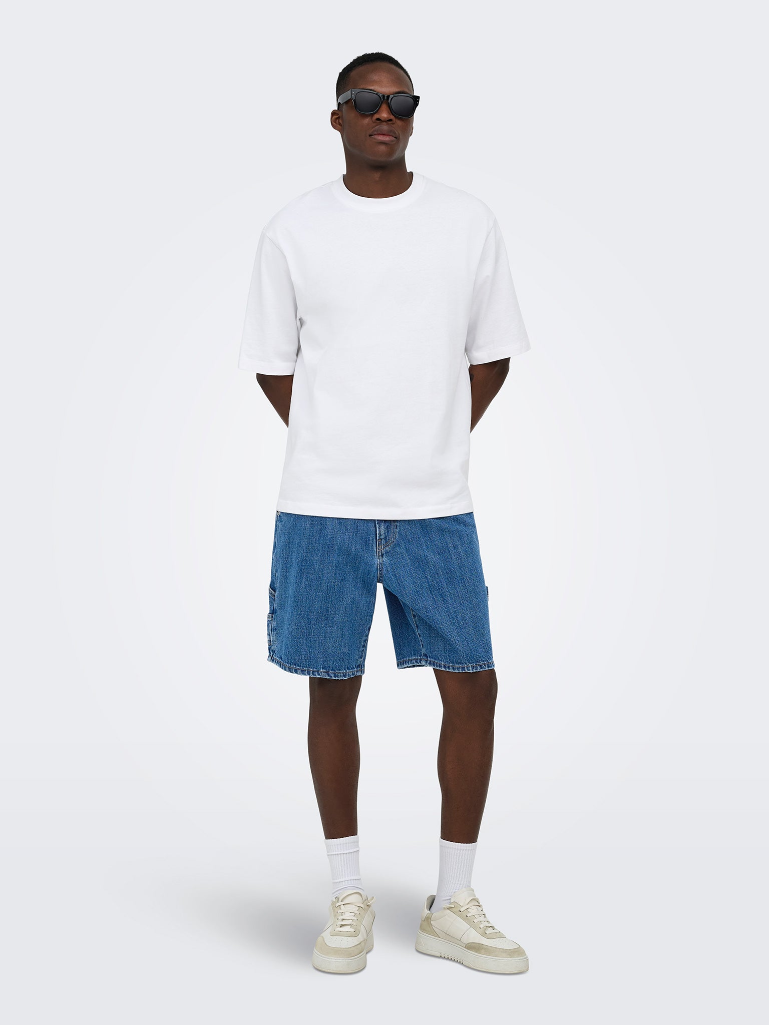Ανδρική βερμούδα τζιν ONSFADE CARP. MB 8239 DOT DNM SHORTS 22038239 | 22038239