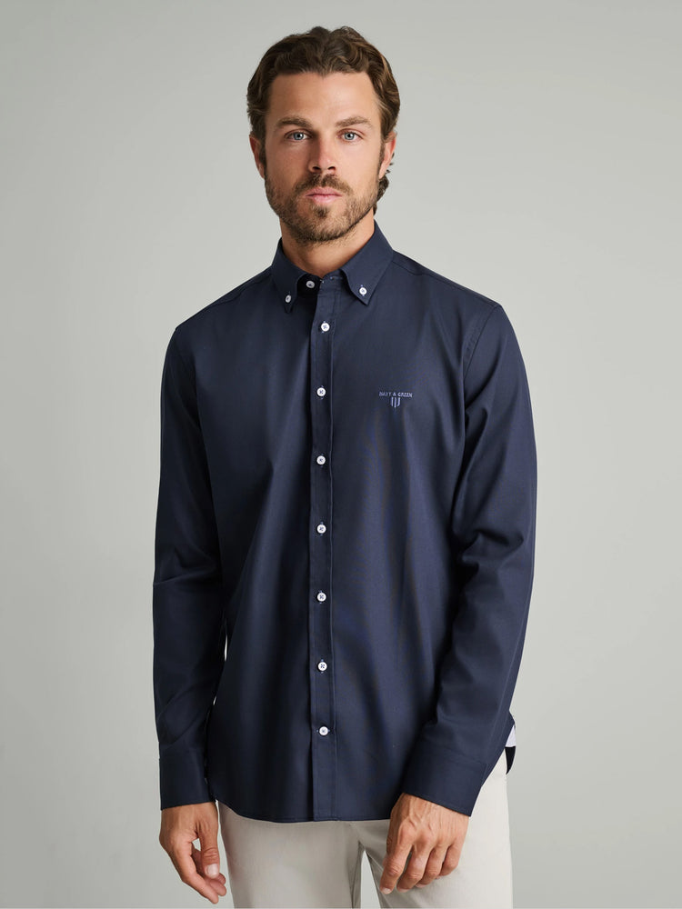 Ανδρικό πουκάμισο dark blue 24NG.BX220/1B.1 | 24NG.BX220/1B.1