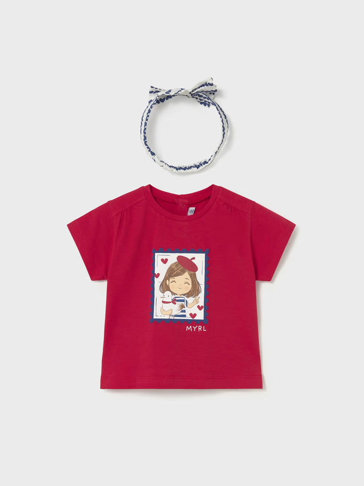 Βρεφική μπλούζα με κορδέλα | 26-01081-010