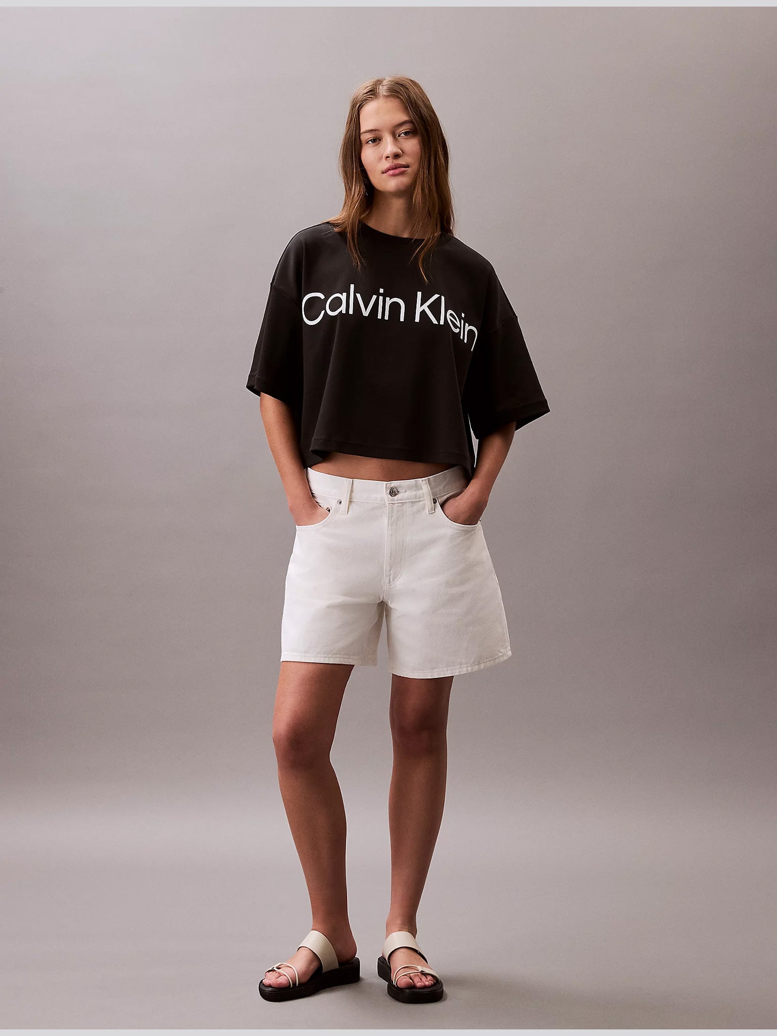 Γυναικείο t-shirt cropA-SS Boxy Logo Graphic Tee LV044C903GUB1 | LV044C903GUB1