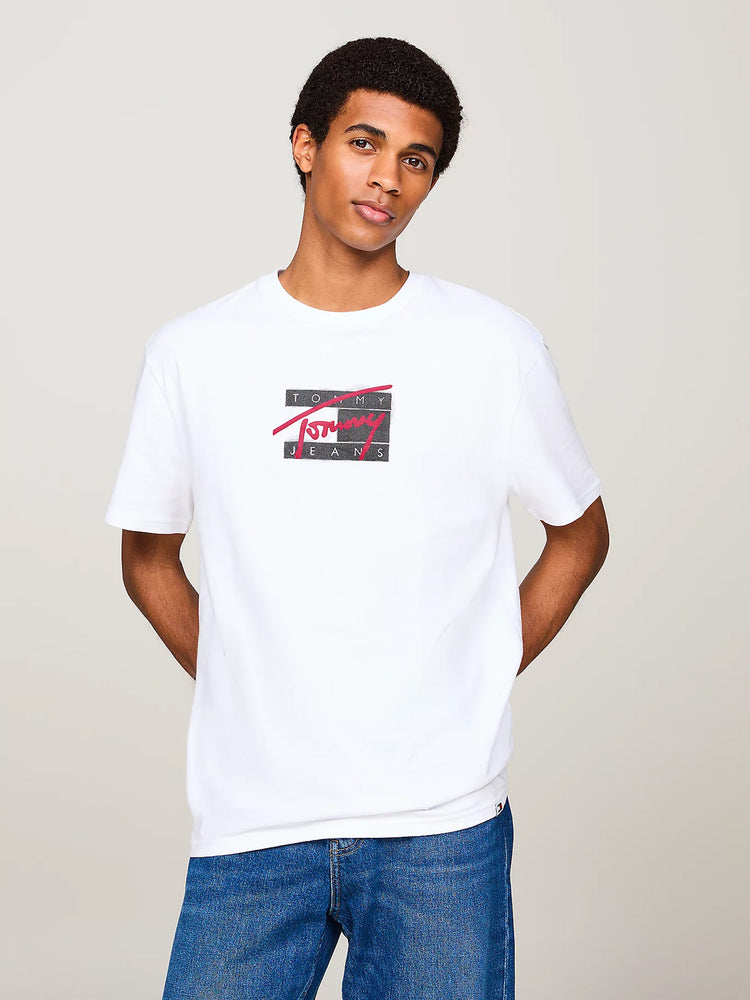 Ανδρικό t-shirt TJM REG STREET SIG FLAG TEE EXT DM0DM18528YBR | DM0DM18528YBR