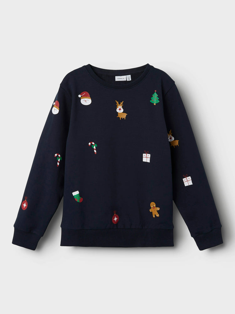 Εφηβική μπλούζα φούτερ NKMPRIMAX SWEAT BRU 13239318 | 13239318