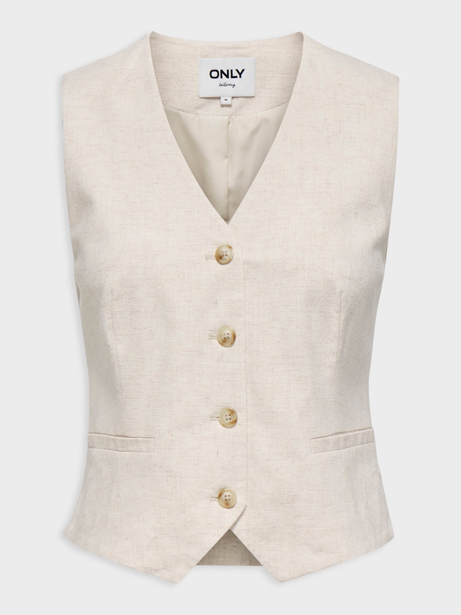 Γυναικείο γιλέκο λινό ONLSIESTA S/L LINEN BL VEST TLR 15374221 | 15374221