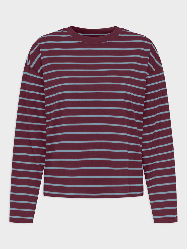 Γυναικεία μπλούζα ONLHAPPY L/S O-NECK STRIPE TEE JRS 15382466 | 15382466