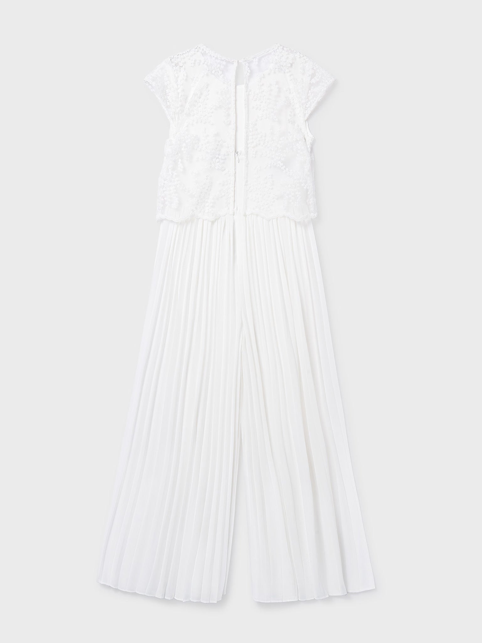 Εφηβική ολόσωμη φόρμα συνδυασμένη πλισέ | 26-06871-044