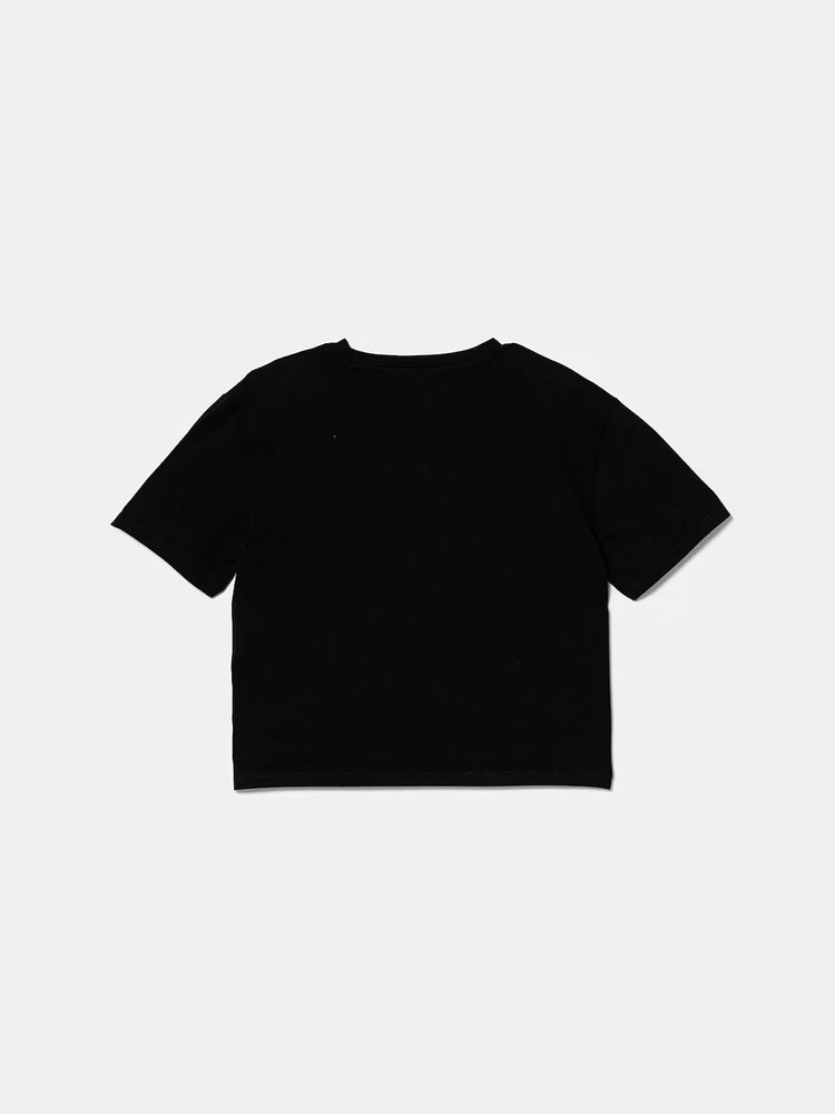 Εφηβική μπλούζα crop J5YI35K6YW4JBLK | J5YI35K6YW4JBLK