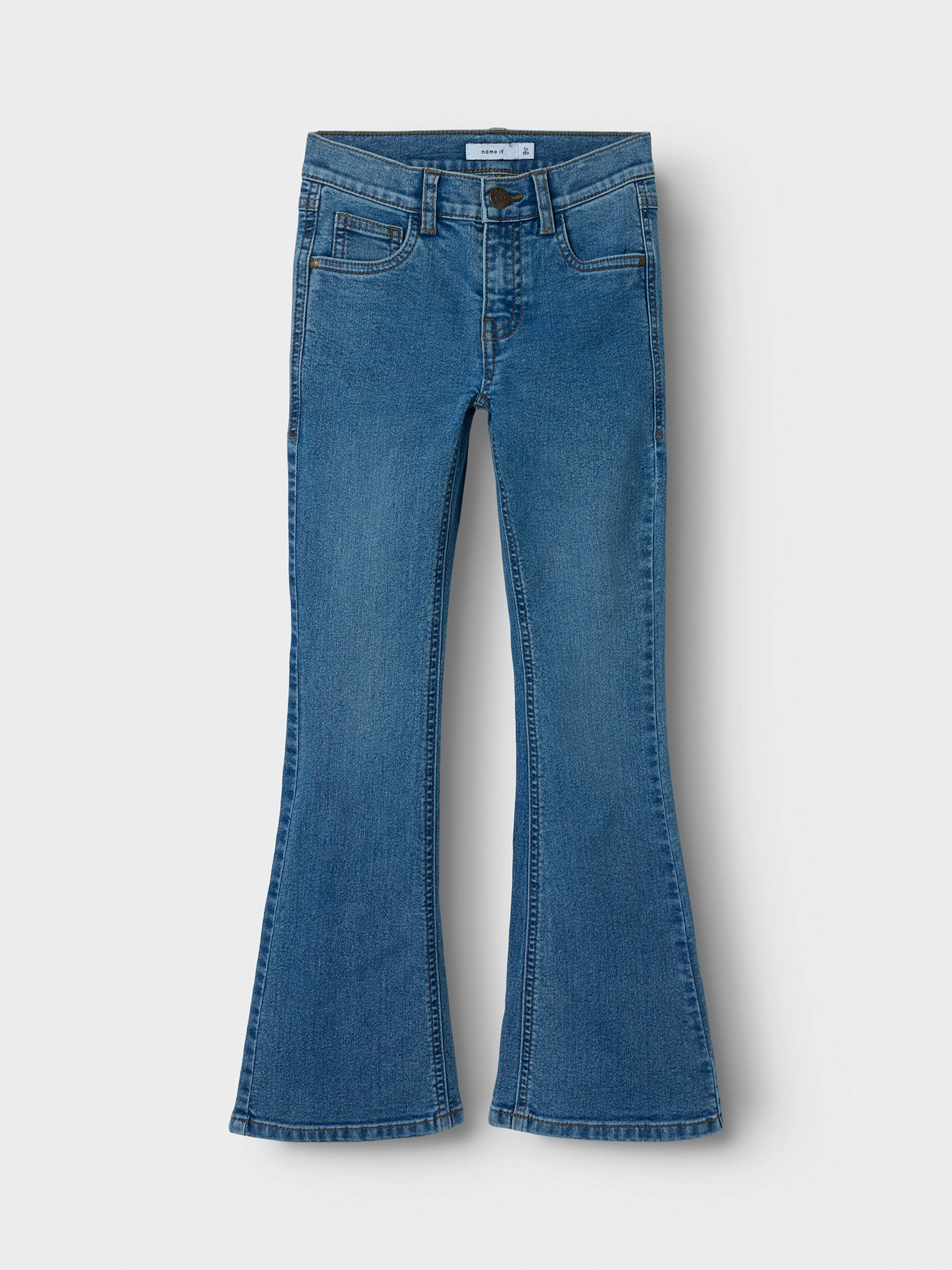 Εφηβικό παντελόνι τζιν medium blue NKFPOLLY BOOTCUT JEANS 8808-DT 13244344 | 13244344
